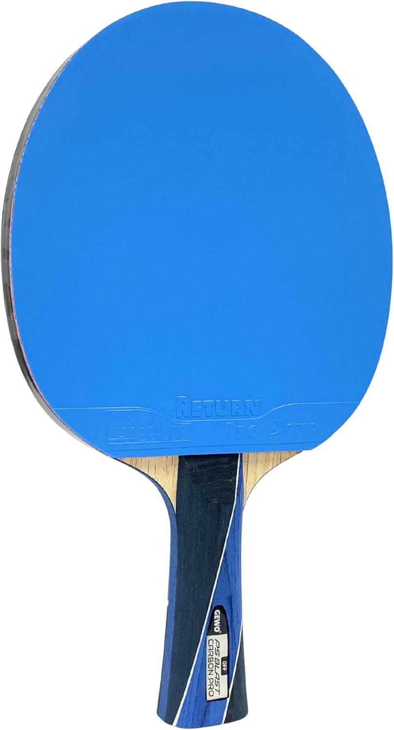 Gewo Tischtennisschläger PS Blast Carbon Pro - Wettkampfniveau - ITTF Belag 2,0 mm - konkav