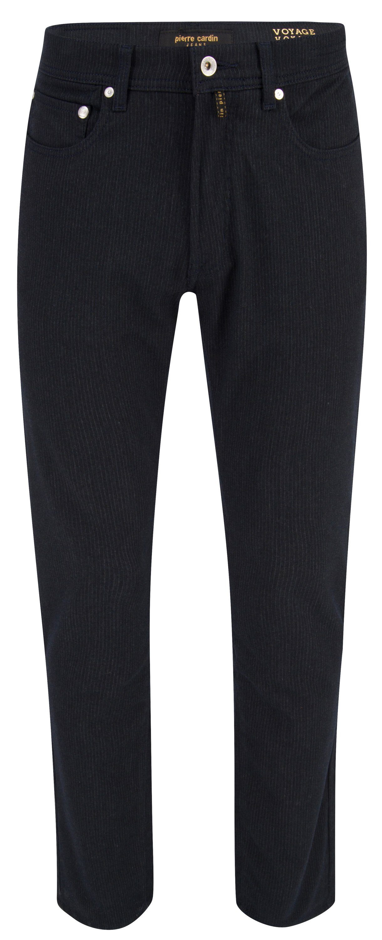 Pierre Cardin 5-Pocket-Jeans PIERRE - dark 4795.68 LYON grey stripes VOYAGE 30917 chalk CARDIN