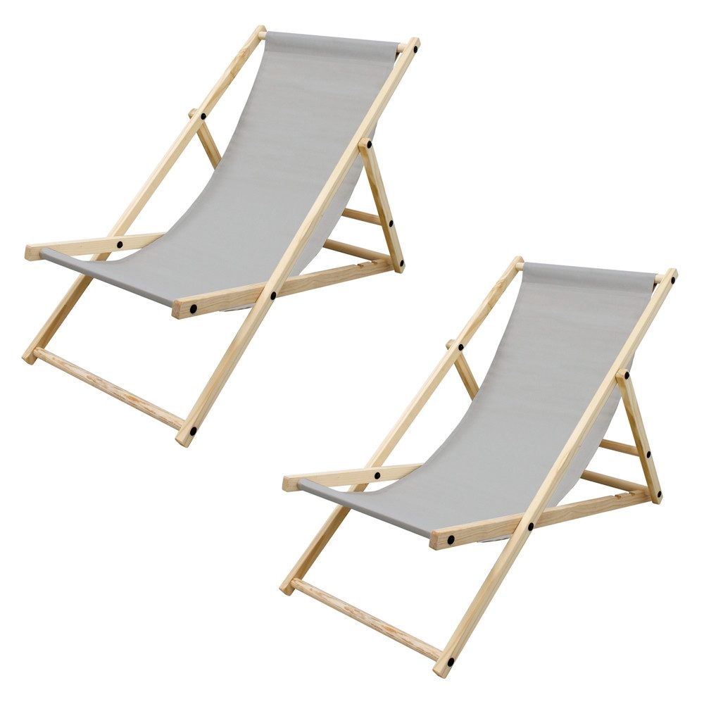 ECD Germany Gartenliege Holz Beachstuhl klappbarer günstig online kaufen