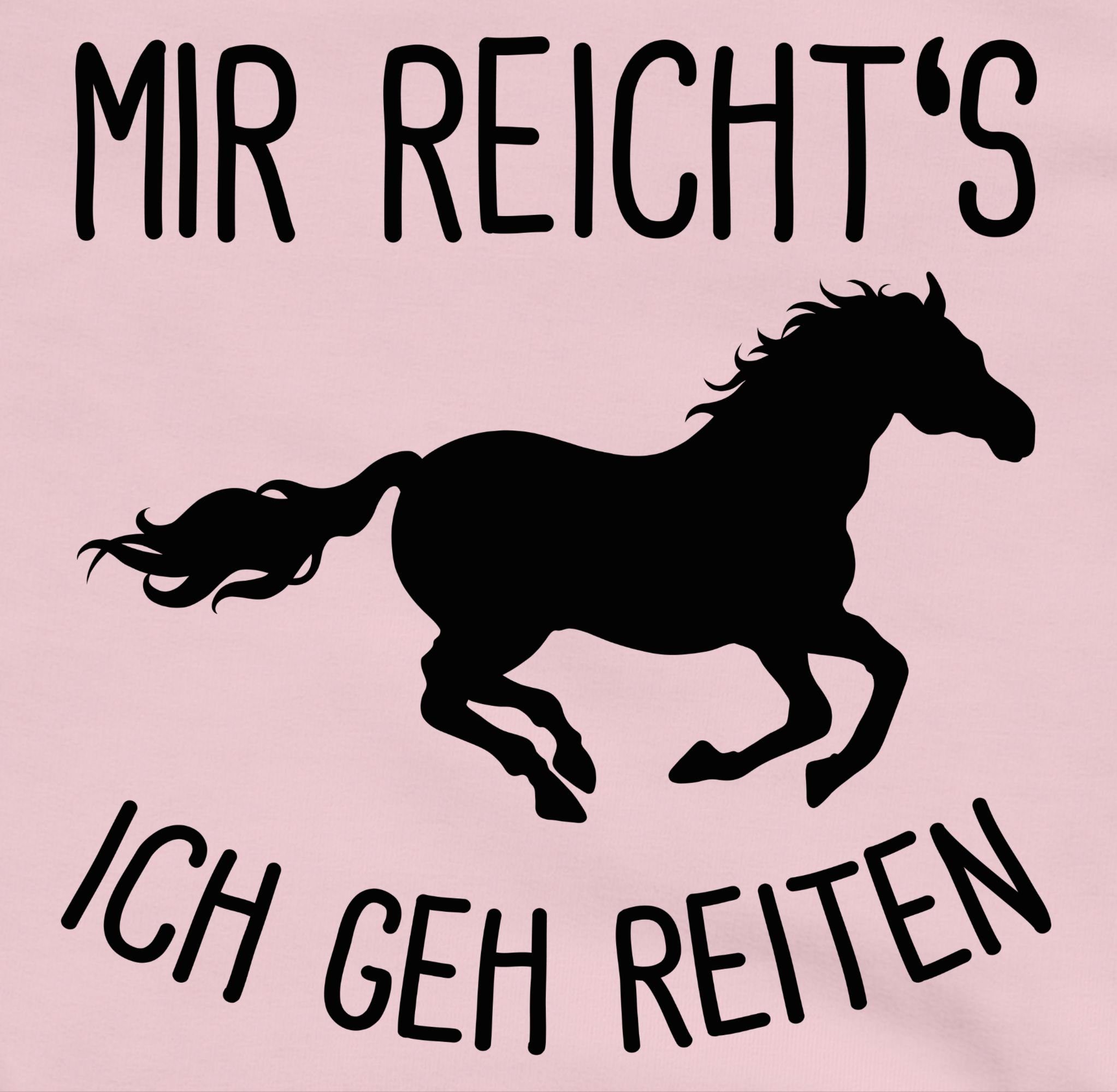 Shirtracer Hoodie Mir reichts ich geh Reiten mit Pferd I Geschenk Reiter I Pferdemädchen Tiermotiv Animal Print