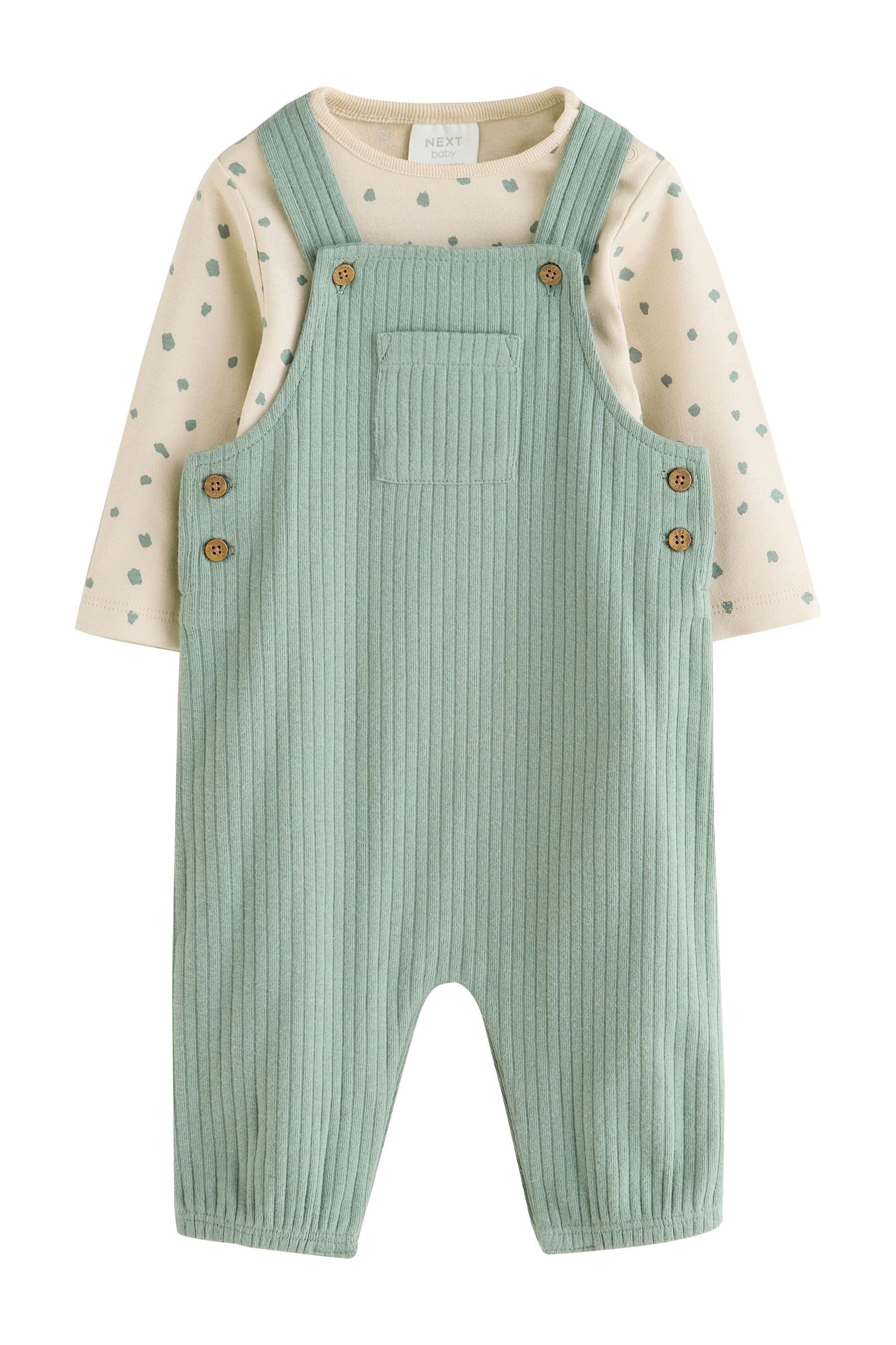 Next Body & Hose Baby Bodysuit und Jersey-Latzhose im Set (2-tlg)
