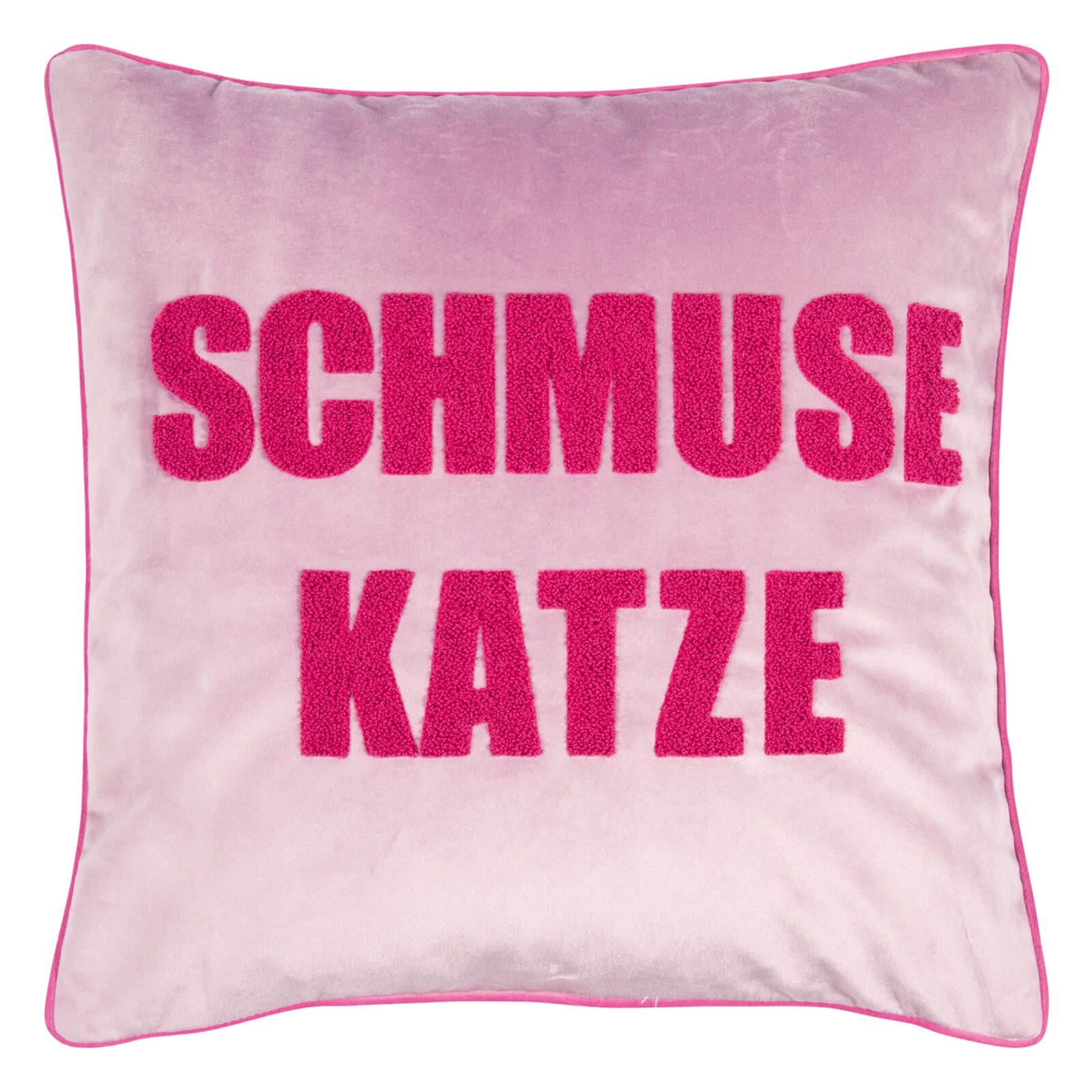 PAD Dekokissen Letters Schmusekatze Lilac, einfarbig, günstig online kaufen