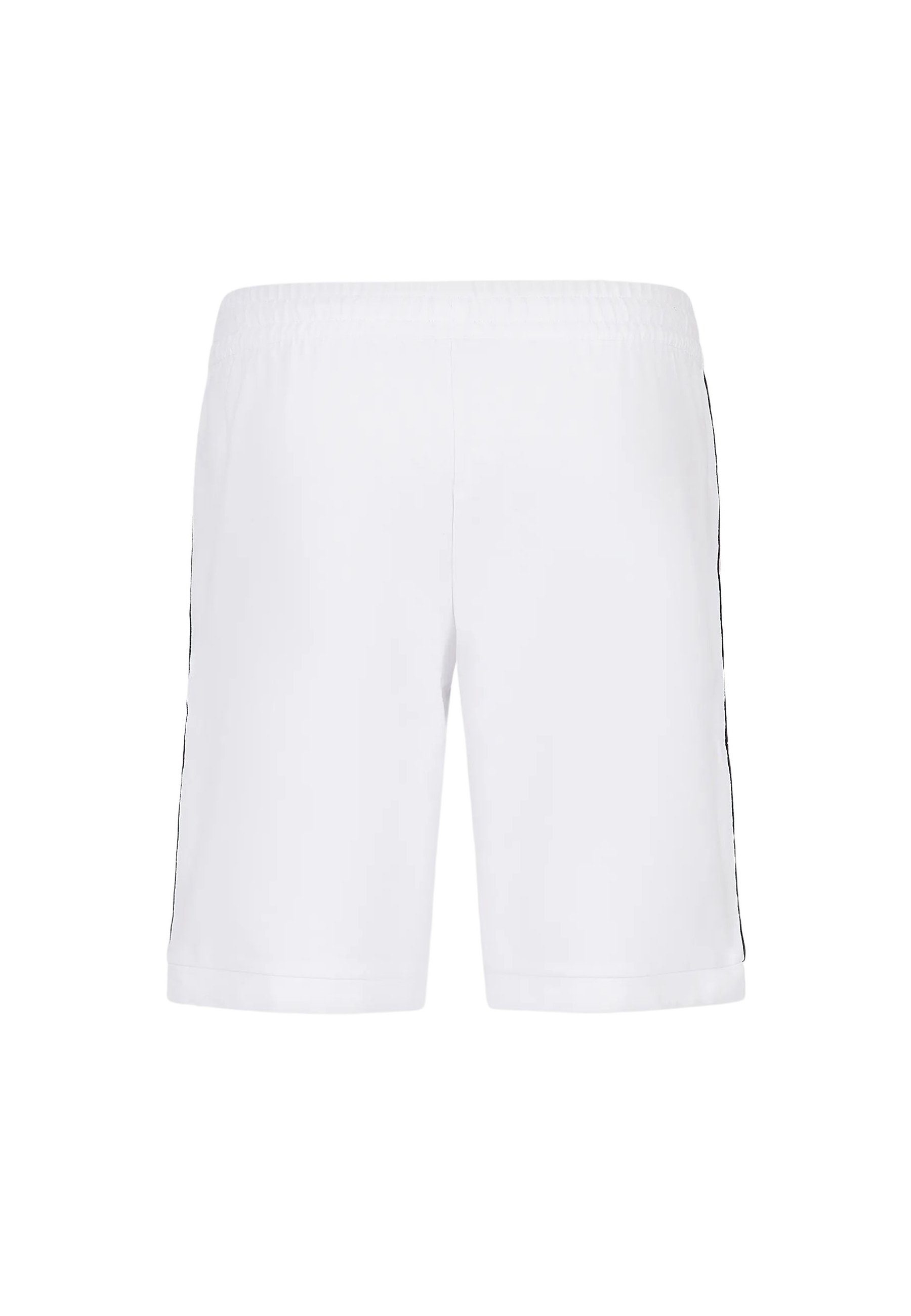 Bund, (1-tlg) Armani Shorts Sweatshorts elastischem Emporio Unifarbene Bermuda mit