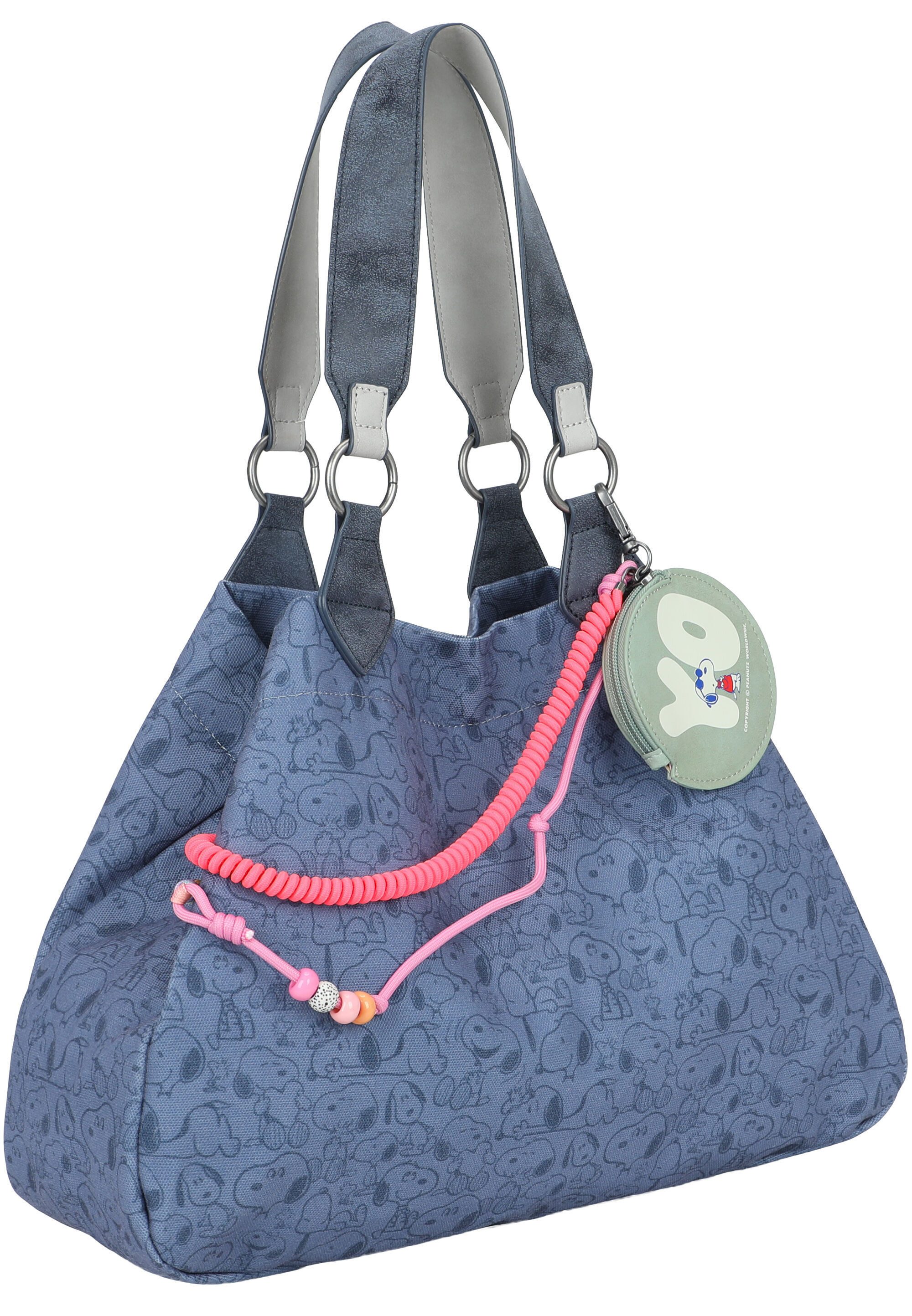 Fritzi aus Preußen Shopper PeanutsTM x fritzi Izzy Medium Limited All Over Snoopy, mit Peanuts-Motiv – Bild 5 von 5