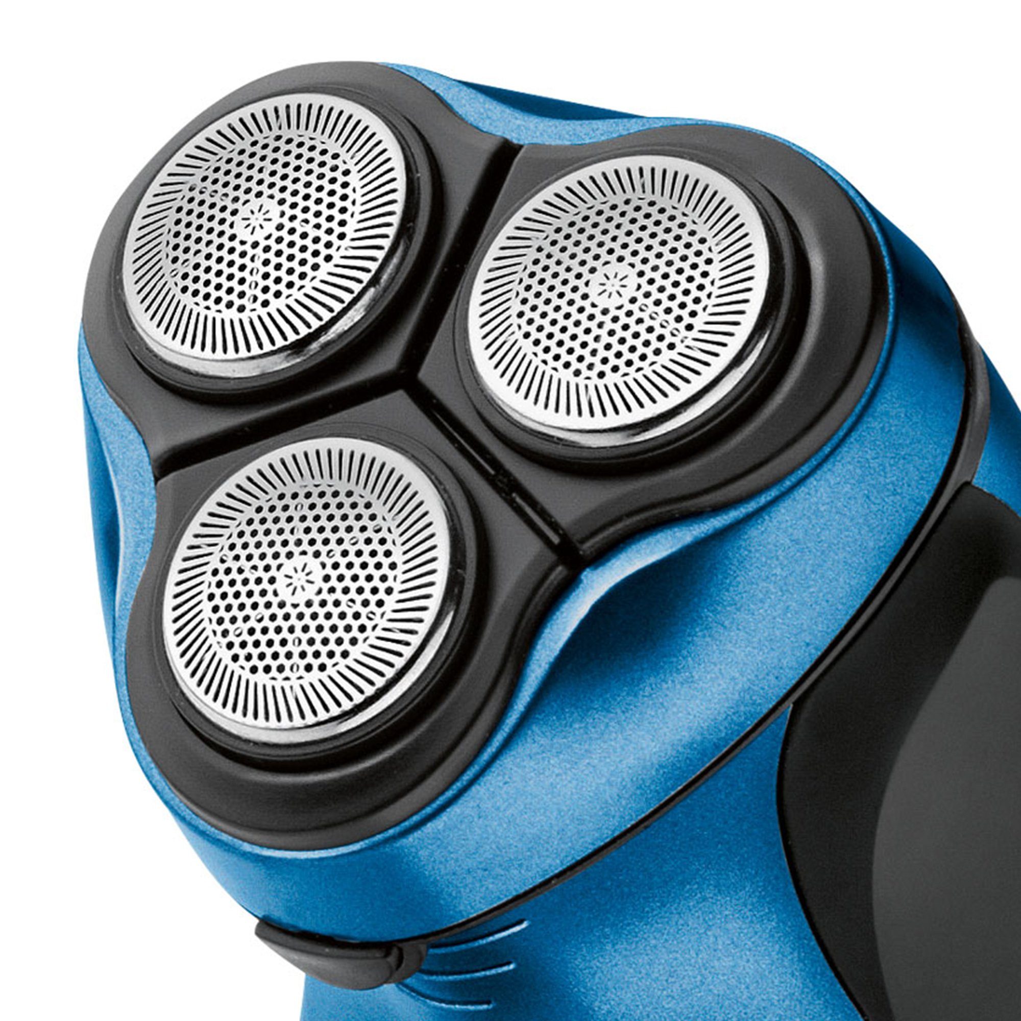 CLATRONIC Elektrorasierer PC-HR 3053, Reinigungspinsel, Aufsätze: 1, ausklappbarer Langhaarschneider, 3-fach-Schersystem mit flexiblen Scherköpfen, ergonomischer Griff