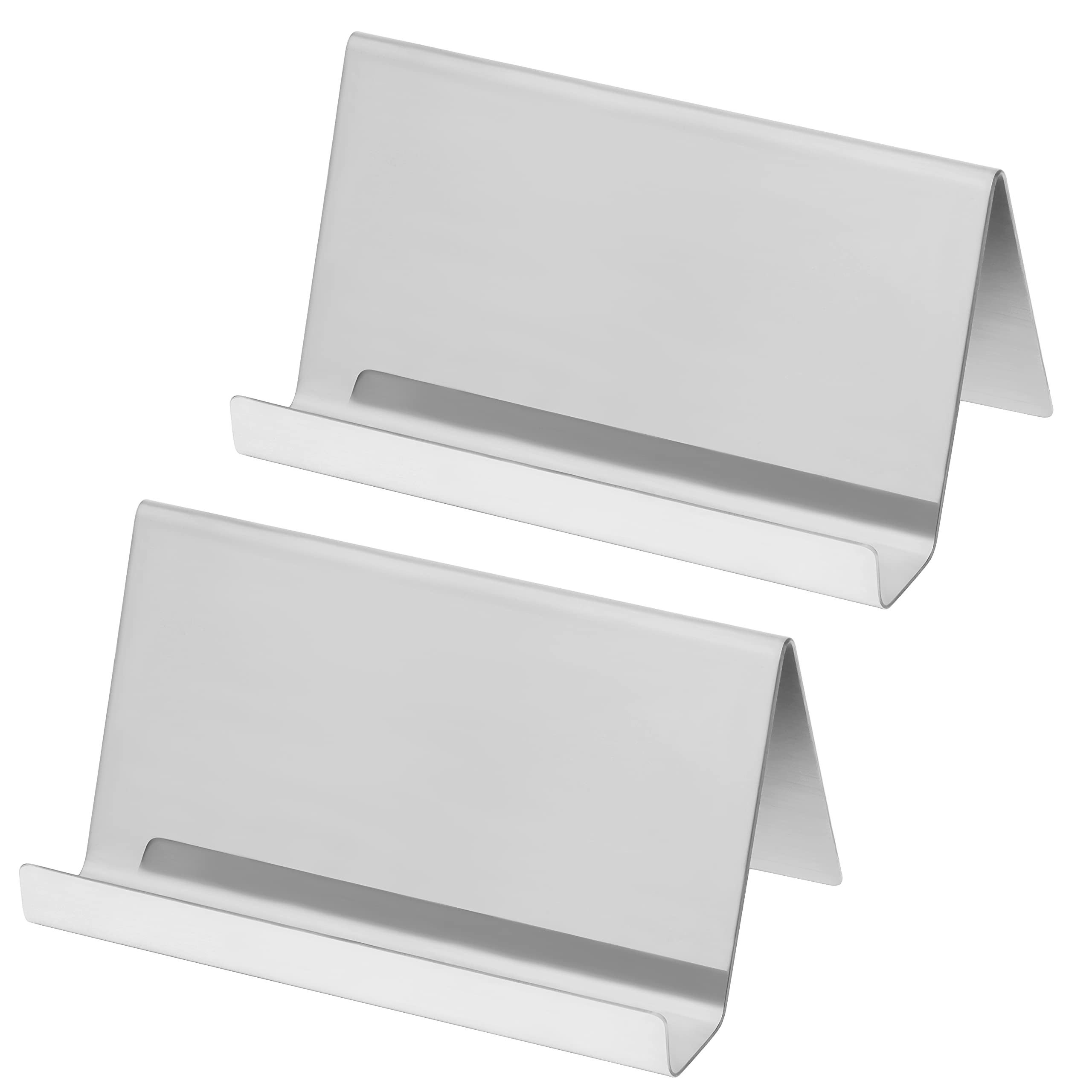 View Cover Edelstahl Visitenkartenhalter (2er Pack) - Silber