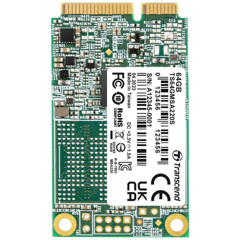 Transcend 220S mSATA SSD 64GB SSHD-Hybrid-Festplatte