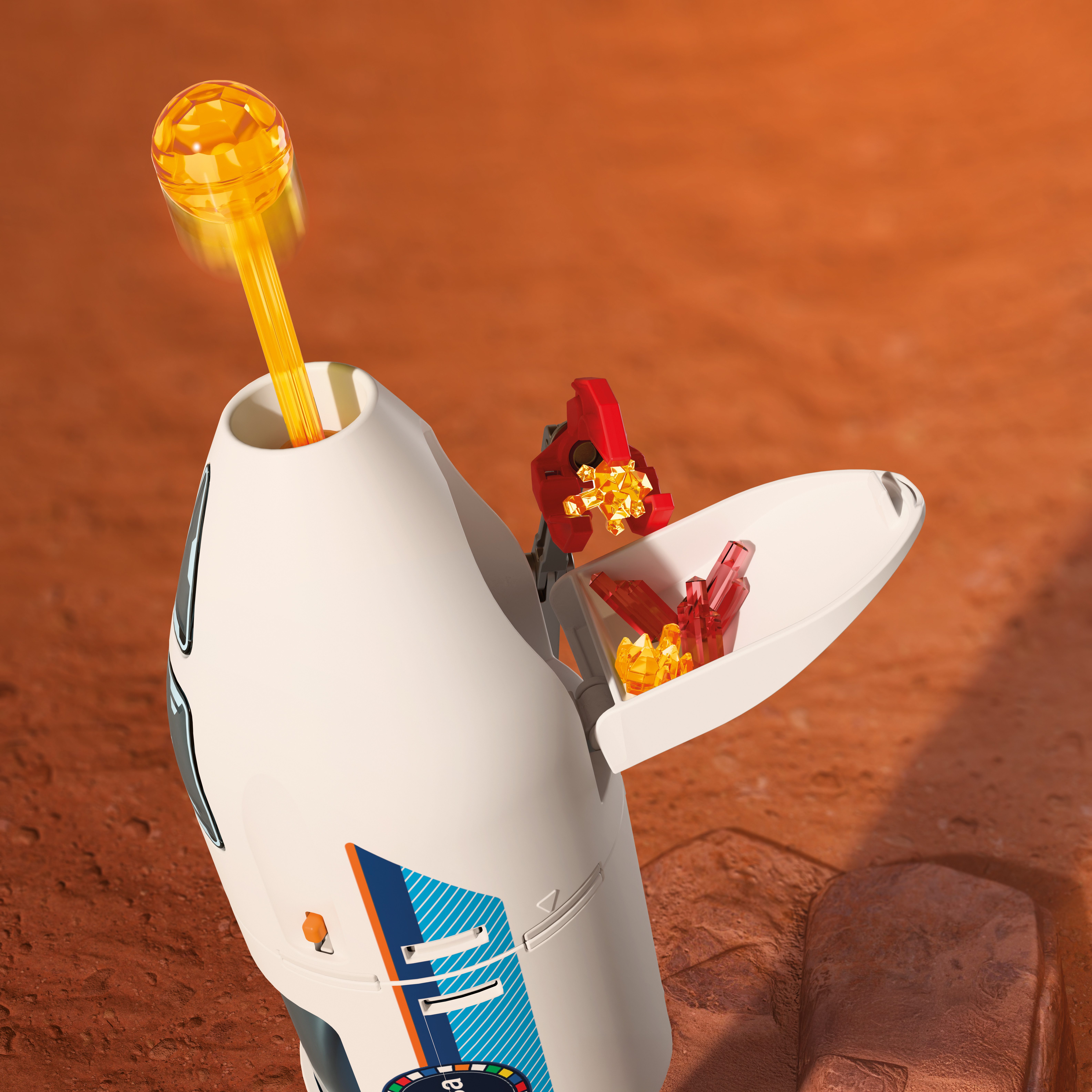 Playmobil® ESA: Mars-Forschungsrakete (72011), City Action Konstruktions-Spielset, (71 St), Made in Europe
