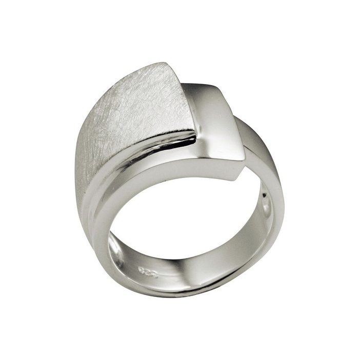 SILBERMOOS Silberring XL Ring "Doppelter Bandring" 925 Sterling Silber
