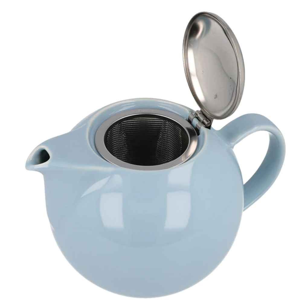 Zero Japan Teekanne ocean blue mit Edelstahlfilter 1 L, (1-St), spülmaschinen- und mikrowellengeeignet