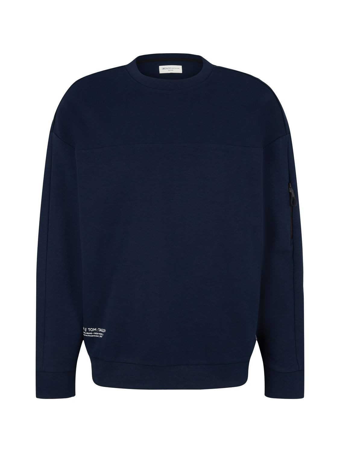 TOM TAILOR Denim Sweatshirt RELAXED CREW aus Baumwolle