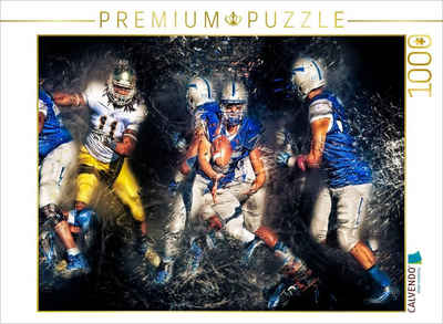 CALVENDO Puzzle CALVENDO Puzzle American Football - so cool 1000 Teile Lege-Größe 64 x 48 cm Foto-Puzzle Bild von Peter Roder, 1000 Puzzleteile