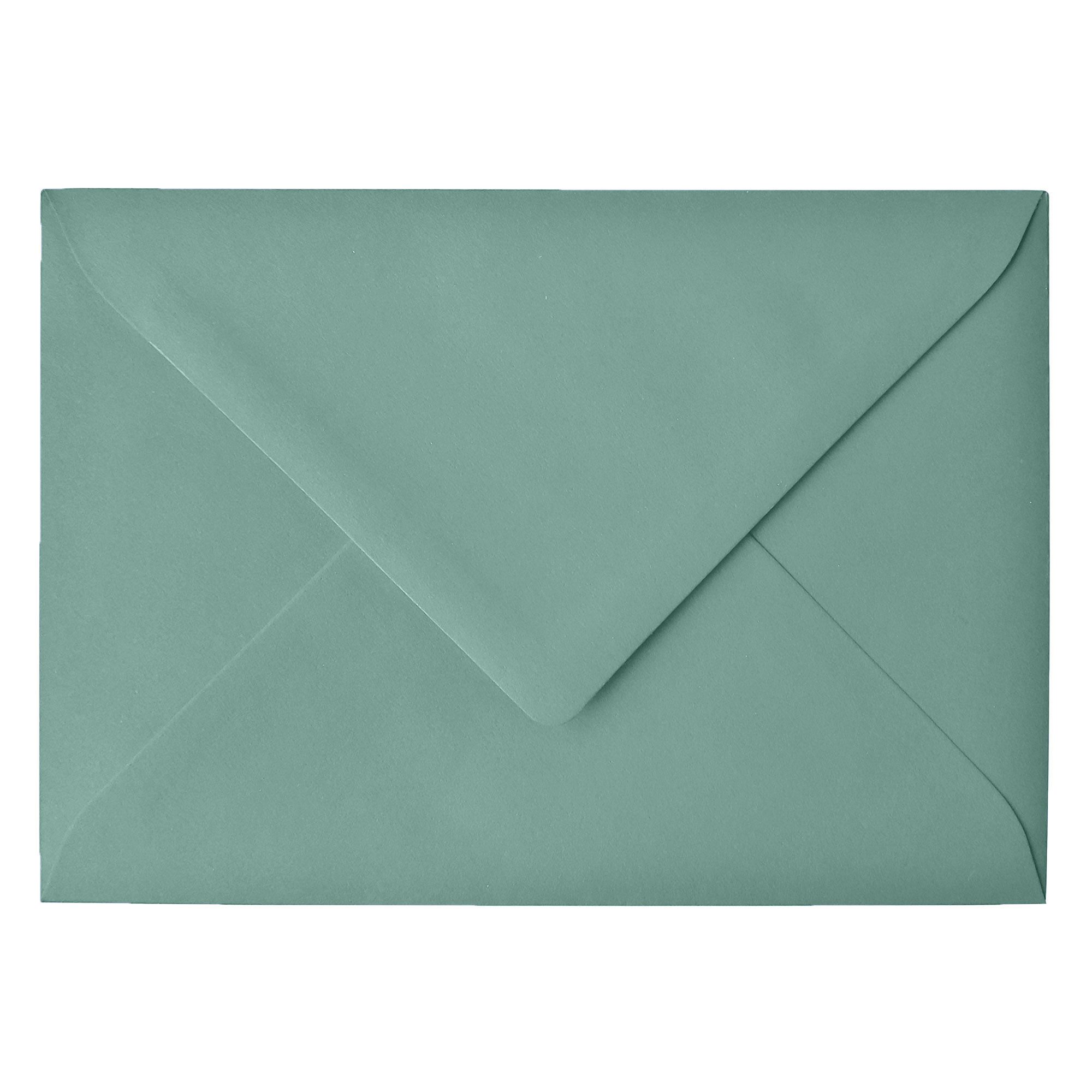 NORDEULE Briefumschlag Grünblau, mit Nassklebung, Ideal für Briefpost, Grußkarten, Einladungen