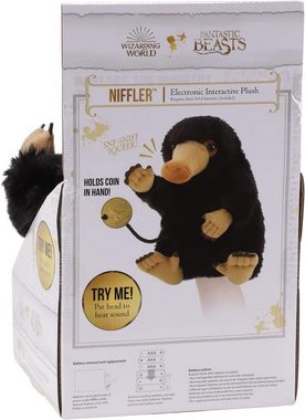 The Noble Collection Sammelfigur Fantastische Tierwesen Plüschtier Niffler 23cm, offiziell lizensiertes Merchandise