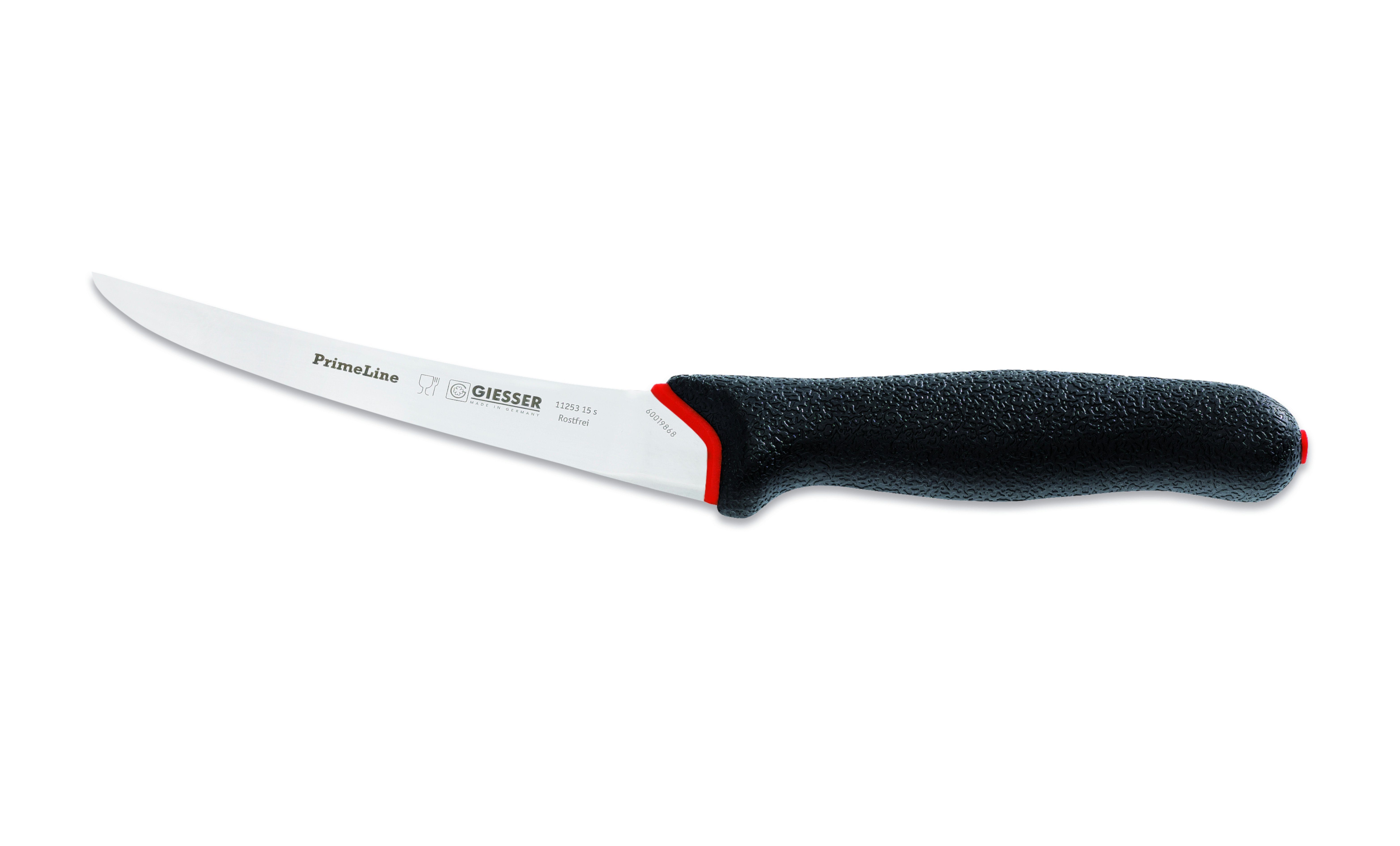 GIESSER Ausbeinmesser Fleischermesser 11250 13/15, PrimeLine, rutschfest, weicher Griff, sicherer Griff, scharfe Klinge