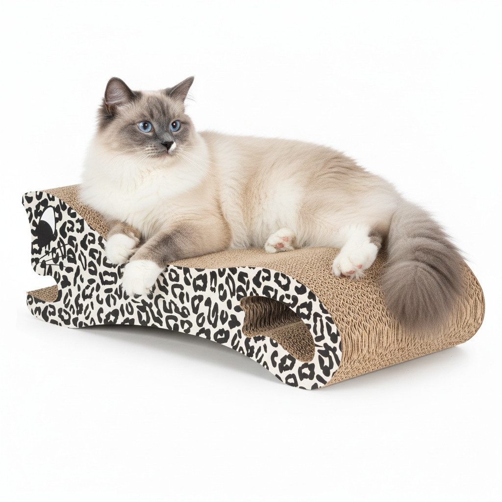 COIL Kratzpappe Katzenbett, Katzenkratzbaum, Katzenliege, Umweltfreundliches Bett, MDF, Modern, komfortabel