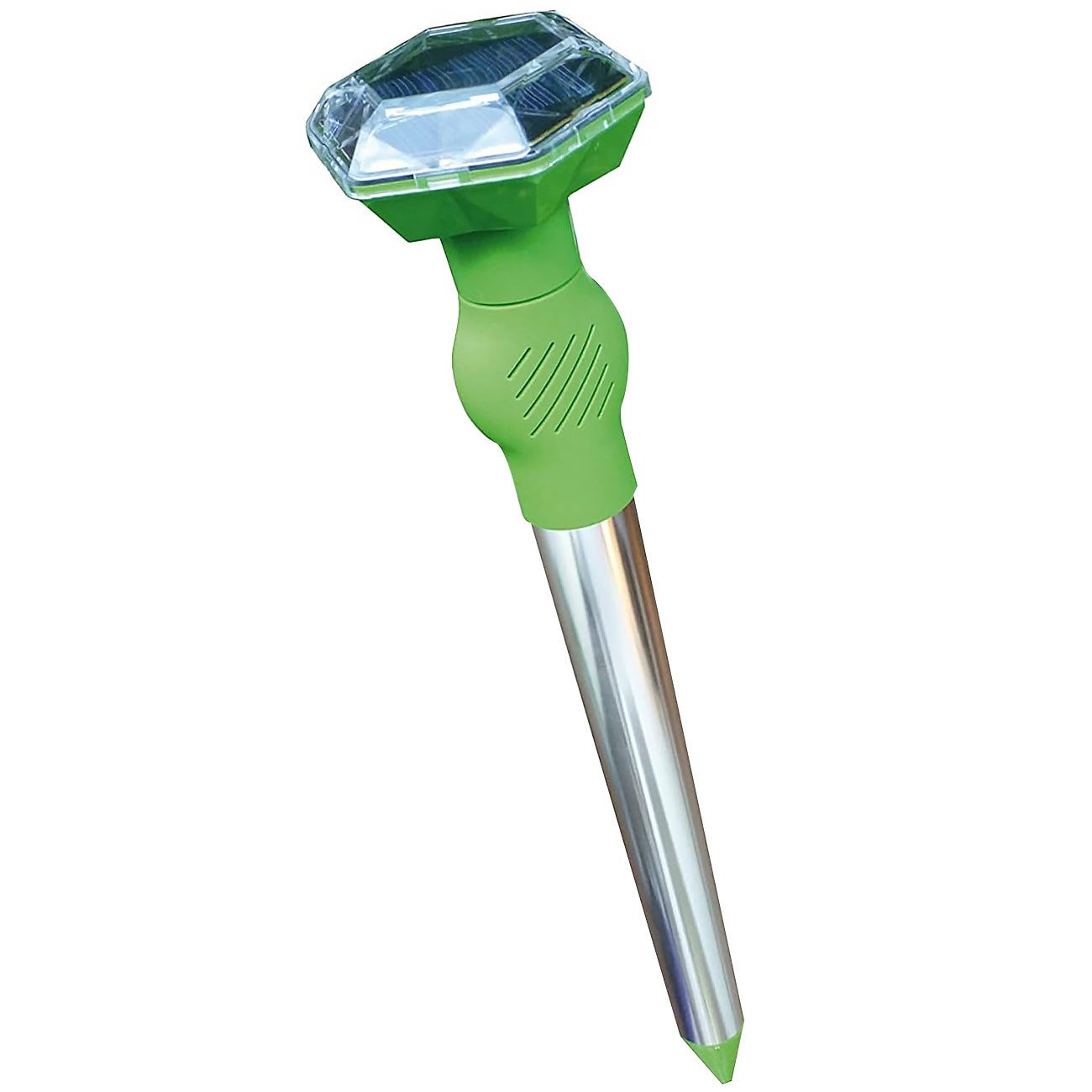 ISOTRONIC Ultraschall-Tierabwehr Solar Ultraschall-Tiervertreiber 40m², Akku-Tierschreck mit Erdspieß, 2-tlg., 1er/2er-Set, Mobiles Ultraschall-Abwehrgerät mit  – Bild 4 von 5
