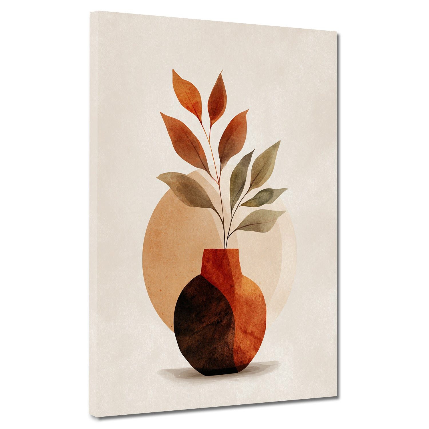 Artedinoi Leinwandbild Minimalistische Kunst Boho Leinwandbild Wandbild Kunstdruck XL Wanddek, Minimalistische Boho-Kunst