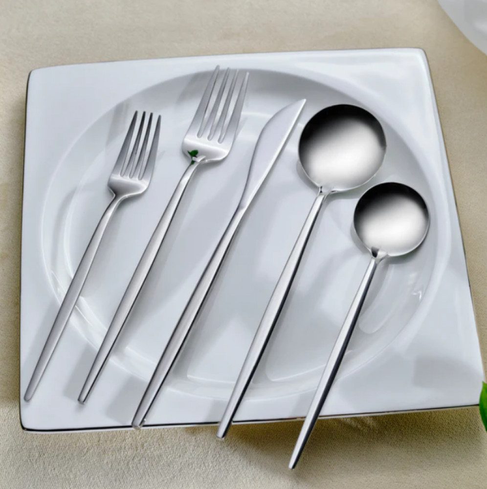 Besteck-Set Karaca Orion Platin 12-Personen 84-Teiliges Besteckset Besteck Set