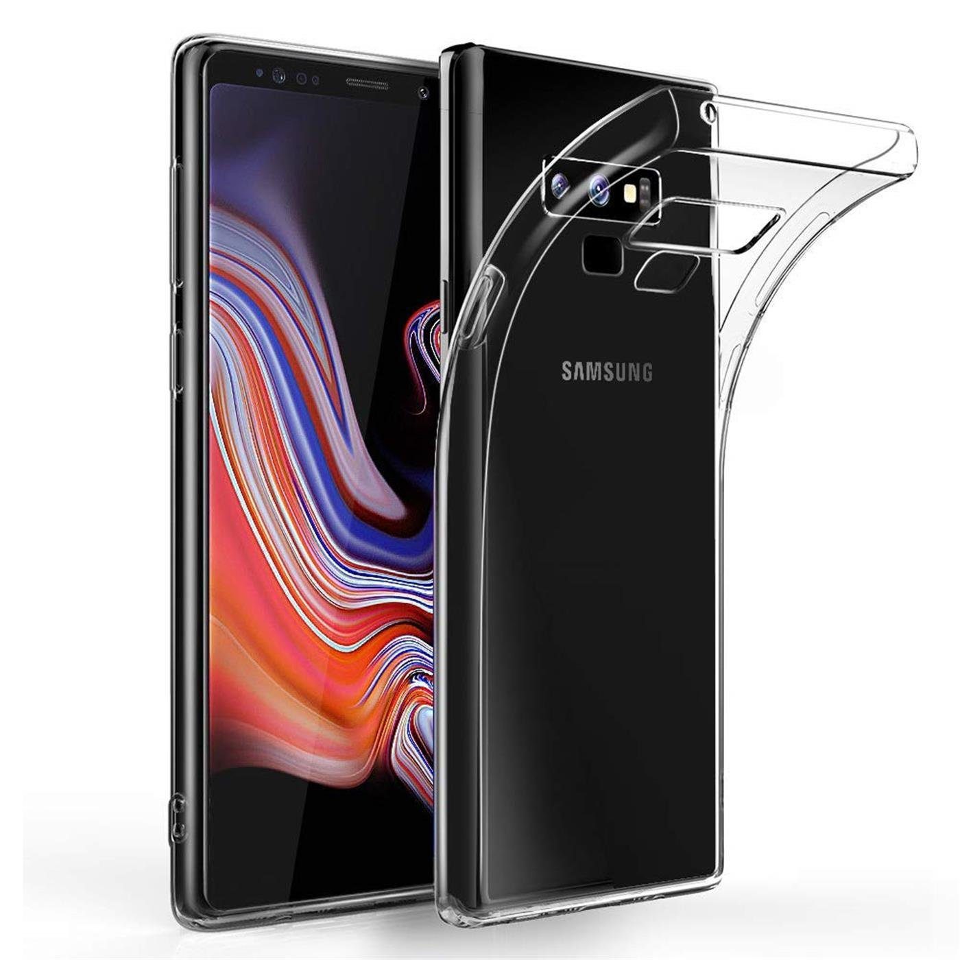 CoolGadget Handyhülle Silikon Handy Hülle Slim für Samsung Galaxy Note 9 6,4 Zoll, dünne TPU Schutzhülle Case in transparent / durchsichtig