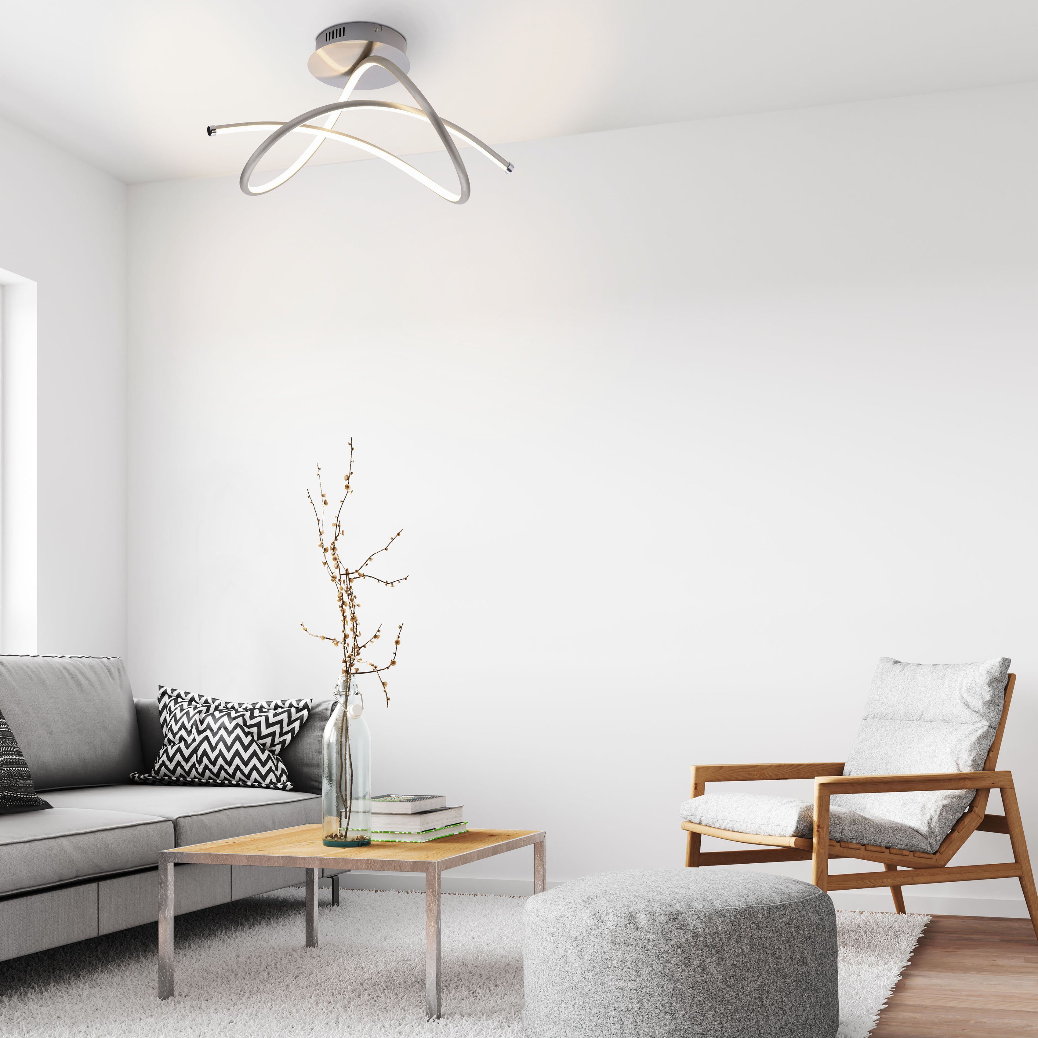 JUST LIGHT Deckenleuchte VIOLETTA, LED fest günstig online kaufen