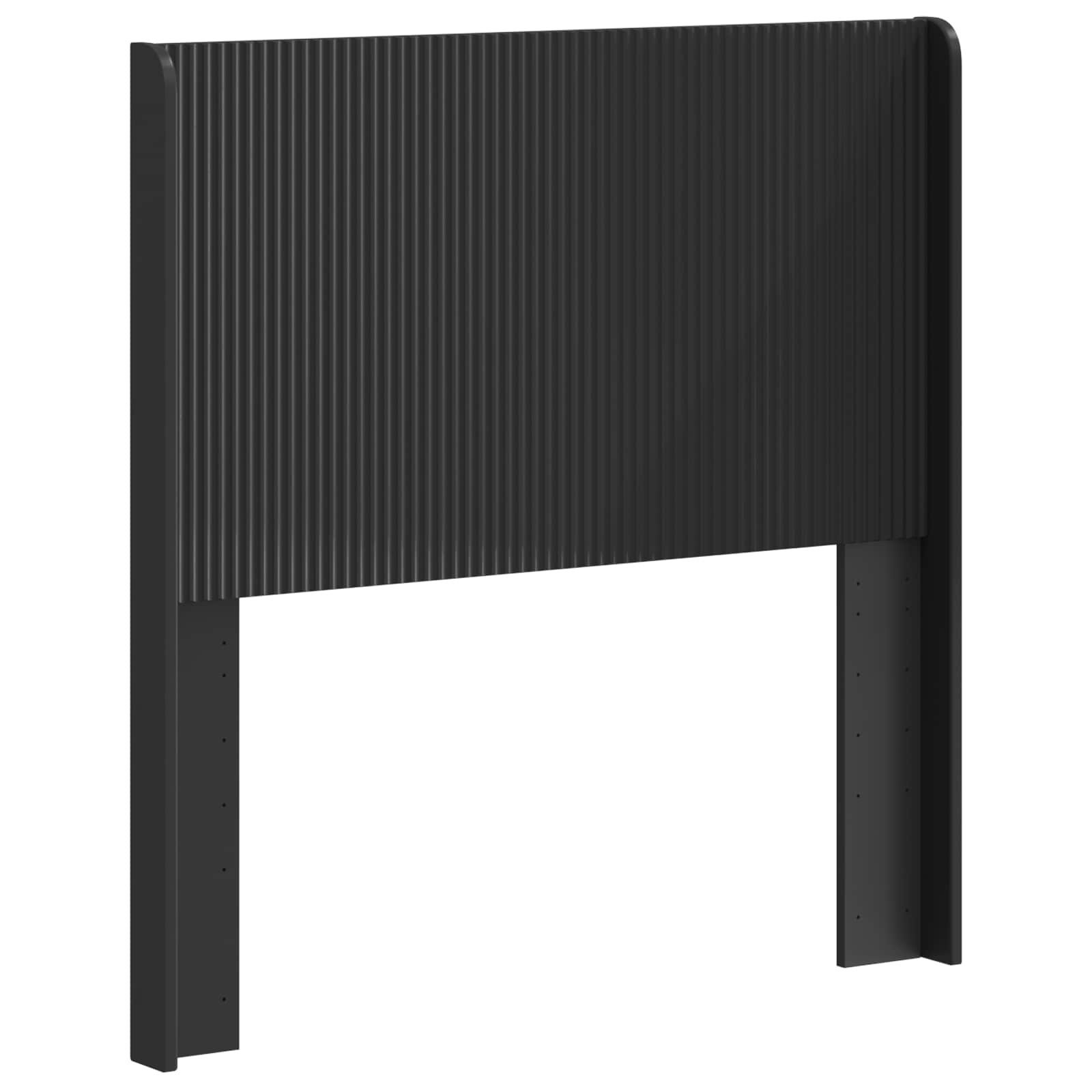 vidaXL Bett Kopfteil Schwarz Holzwerkstoff (1-tlg)