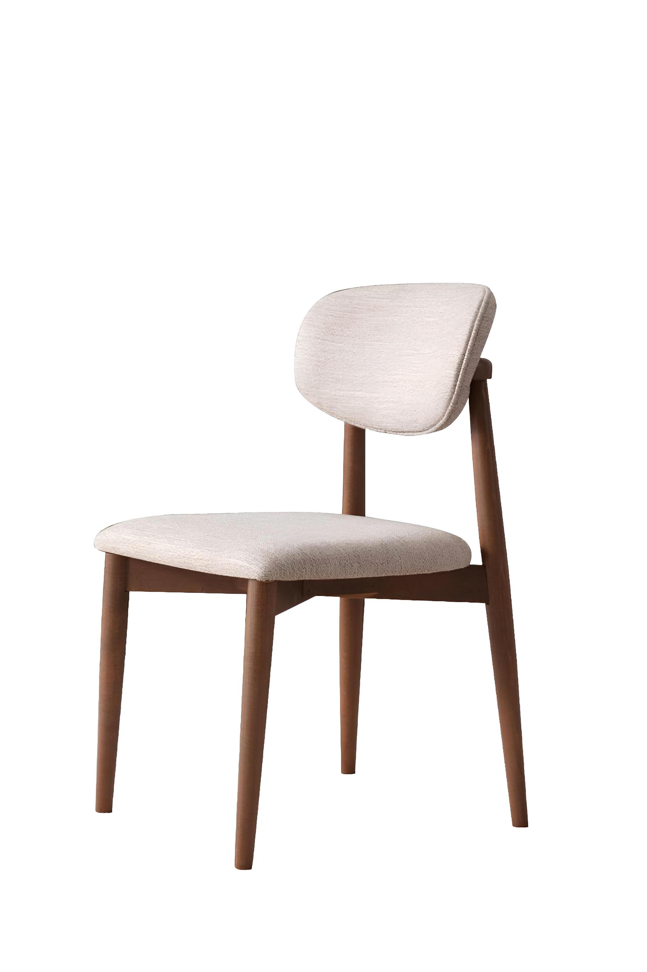 Esszimmerstuhl Moderne Luxus Designer Esszimmerstühle mit beigem Holzgestell