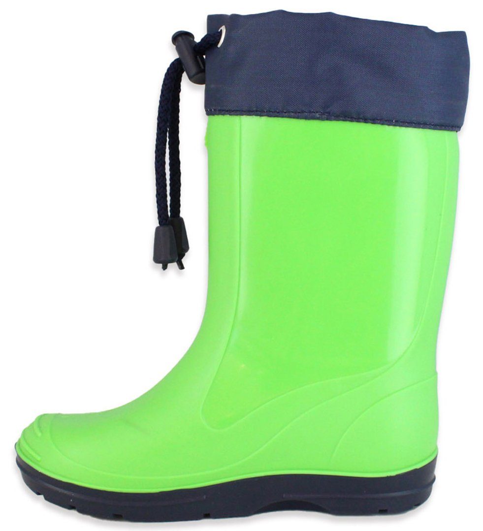 Beck Regenstiefel Allrounder, robuster Gummistiefel (für Jungen und Mädchen, schmale Passform, in vielen Farben und Größen erhältlich) wasserdicht, herausnehmbare Innensohle apfel