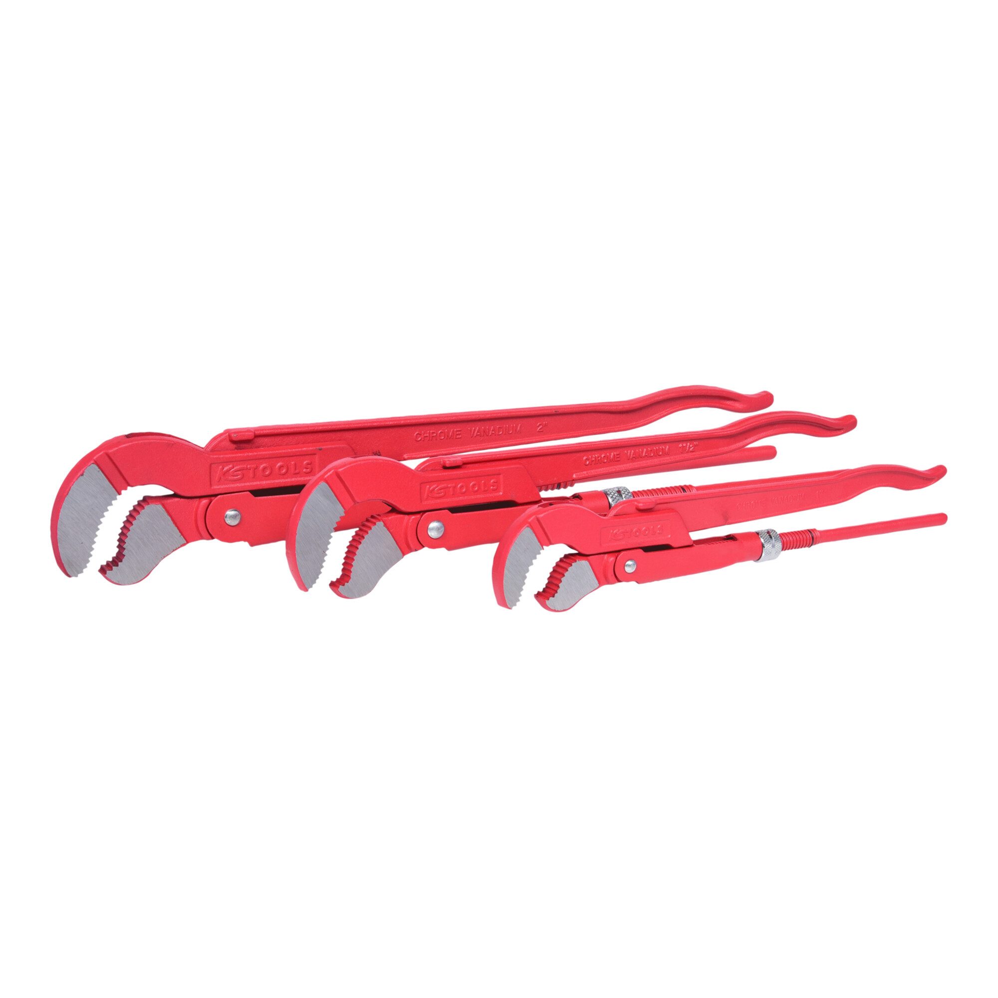 KS Tools Rohrzange KS Tools Eckrohrzangen-Satz, 3-teilig