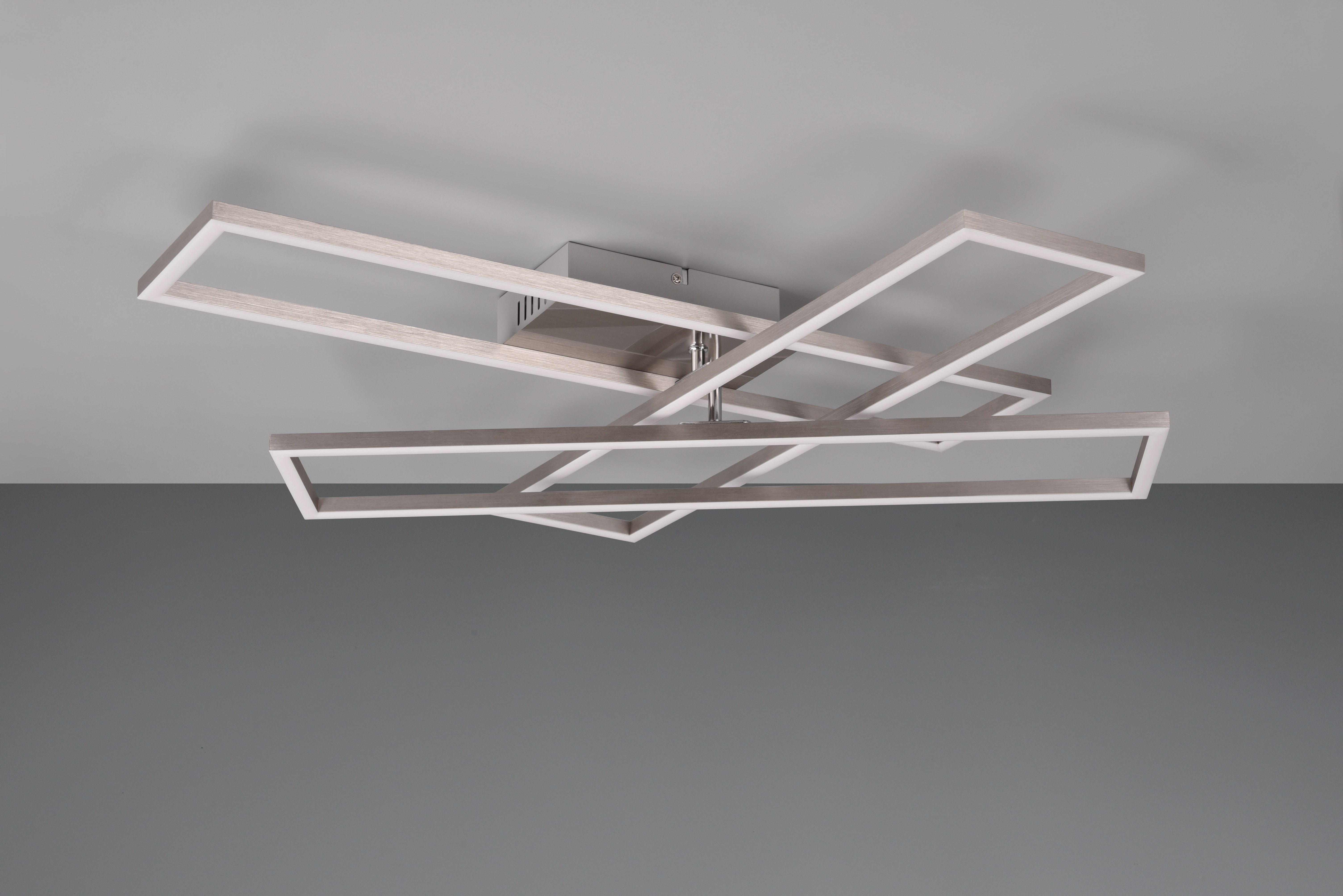 OTTO home LED Deckenleuchte Druell, Deckenlampe oder Wandlampe LED Module schwenkbar dimmbar CCT, CCT - über Fernbedienung, Dimmfunktion, Fernbedienung, Infrarot inkl., mehrere Helligkeitsstufen, LED fest integriert, warmweiß - kaltweiß, inkl Fernbedienung Lichtfarbe 2700-6500 Kelvin kalt- warmweiß 4600 Lm