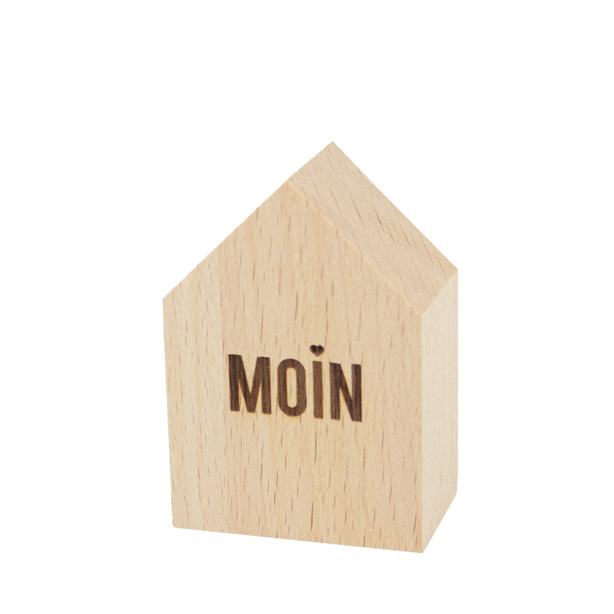 Dekoobjekt Kleines Deko-Holzhäuschen Moin