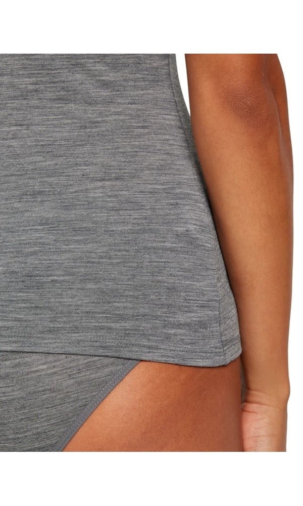 Icebreaker Tanktop Unterwäsche Tank Top Siren - Merinowolle - grau Damen