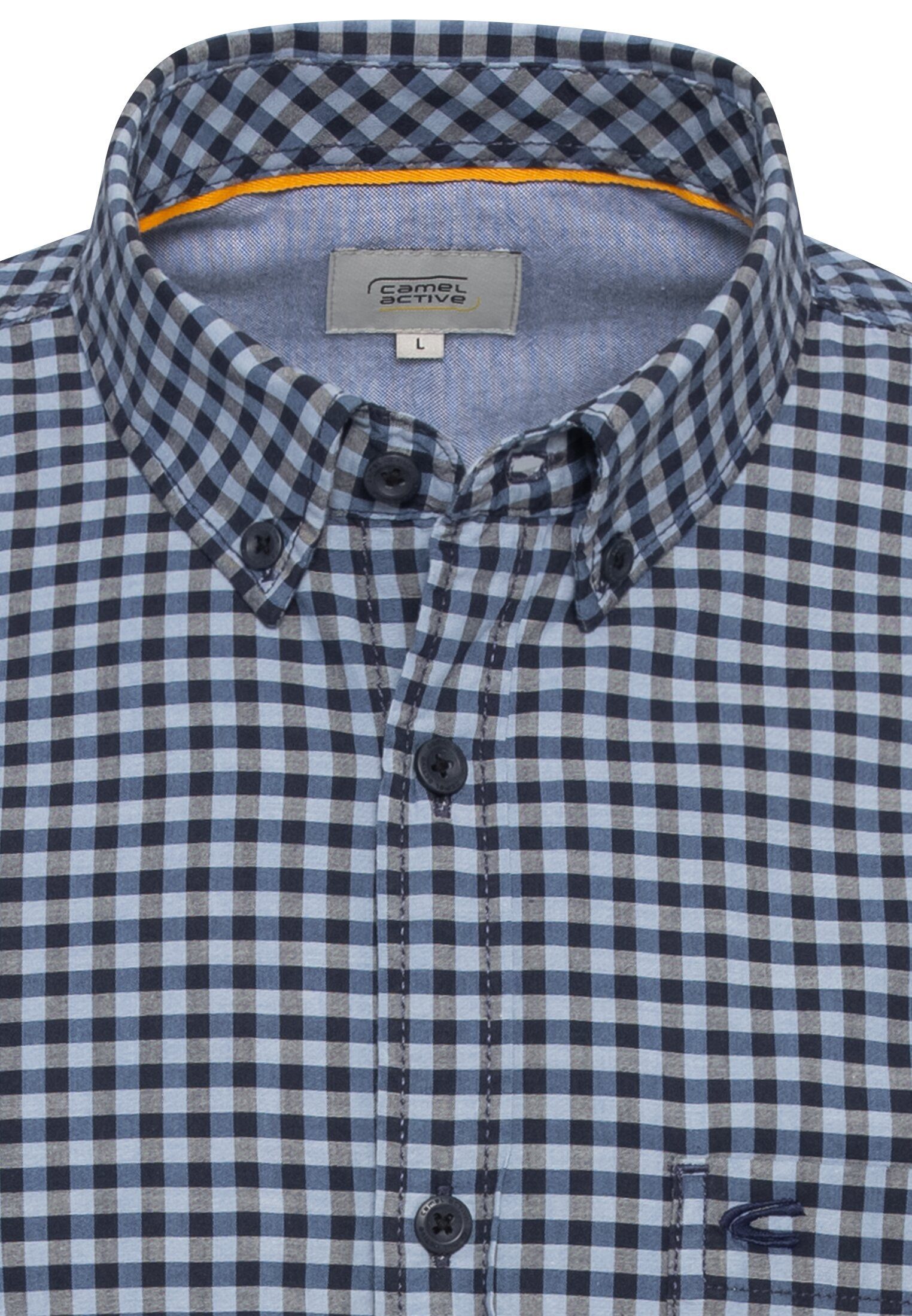 camel active Karohemd mit Button-Down-Kragen