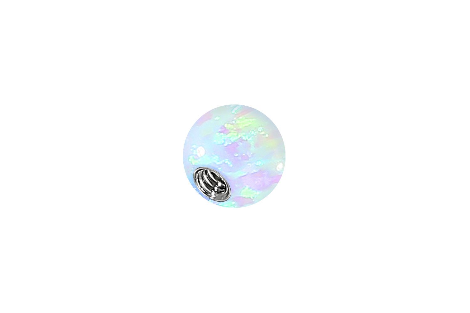 PIERCINGLINE Piercing-Set Synthetischer Opal Schraubkugel mit Chirurgenstah günstig online kaufen