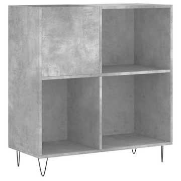 vidaXL Media-Regal Plattenschrank Betongrau 84,5x38x89 cm Holzwerkstoff, 1-tlg.