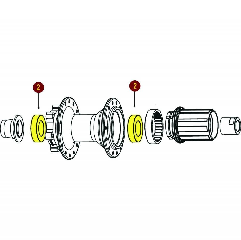 Sunringle Vorderradnabe SUNringle Kugellager für SRC, SRX und SRC Comp 6903 - präziser Lauf fü