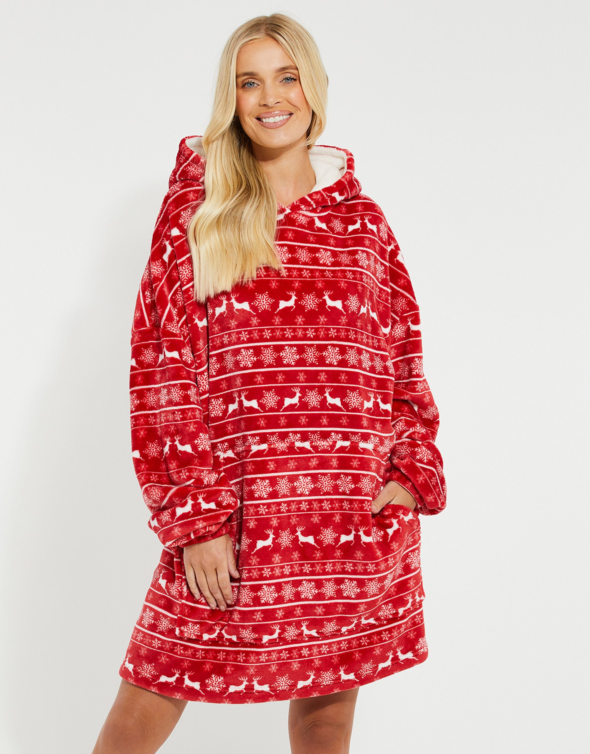 Threadbare Rundhalspullover im weihnachtlichen Design
