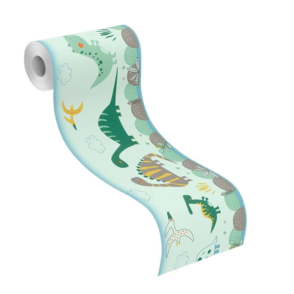 Rasch Papiertapete Rasch Papierborte 248852 Bambino XVIII grün 5 x günstig online kaufen