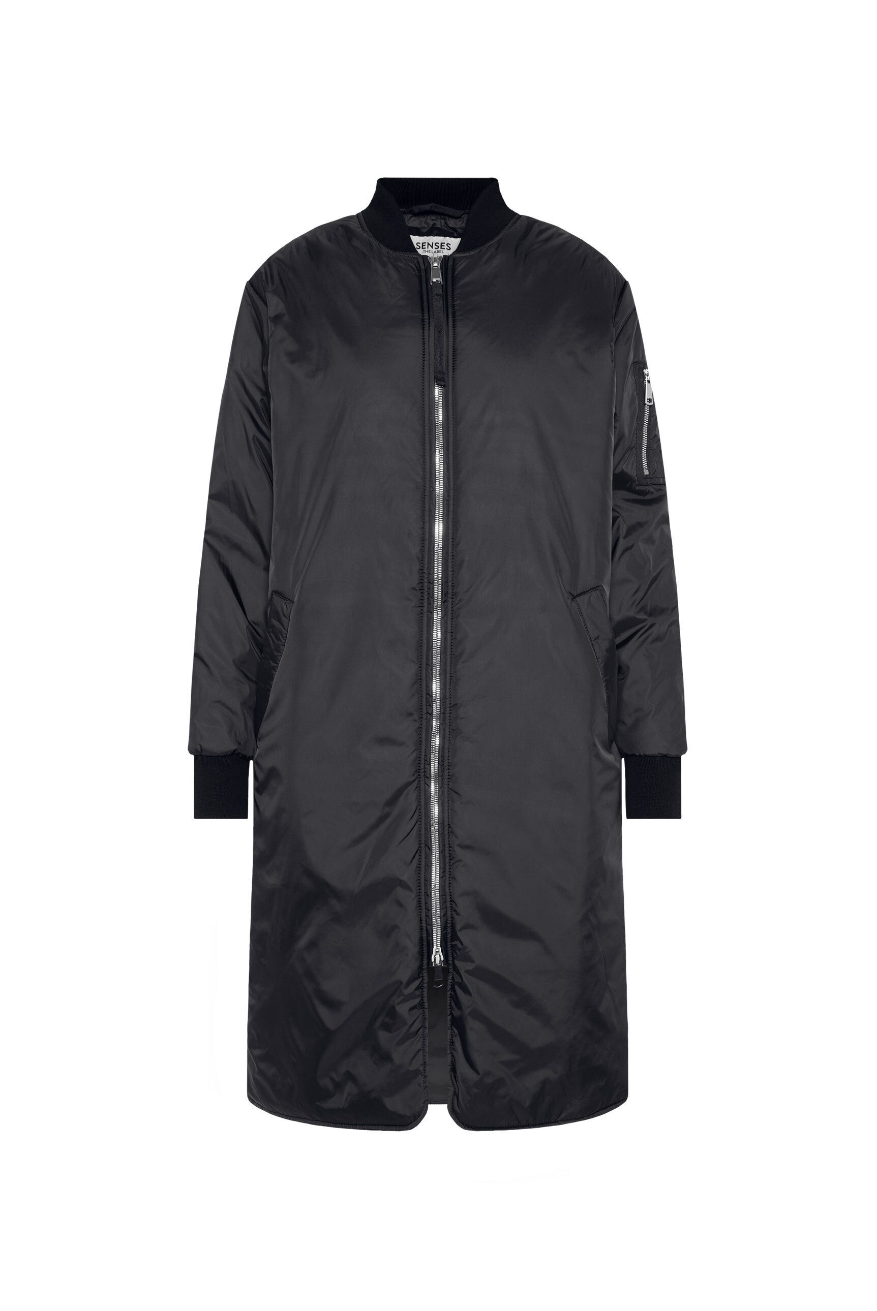 SENSES.THE LABEL Langjacke mit Zwei-Wege-Reißverschluss günstig online kaufen
