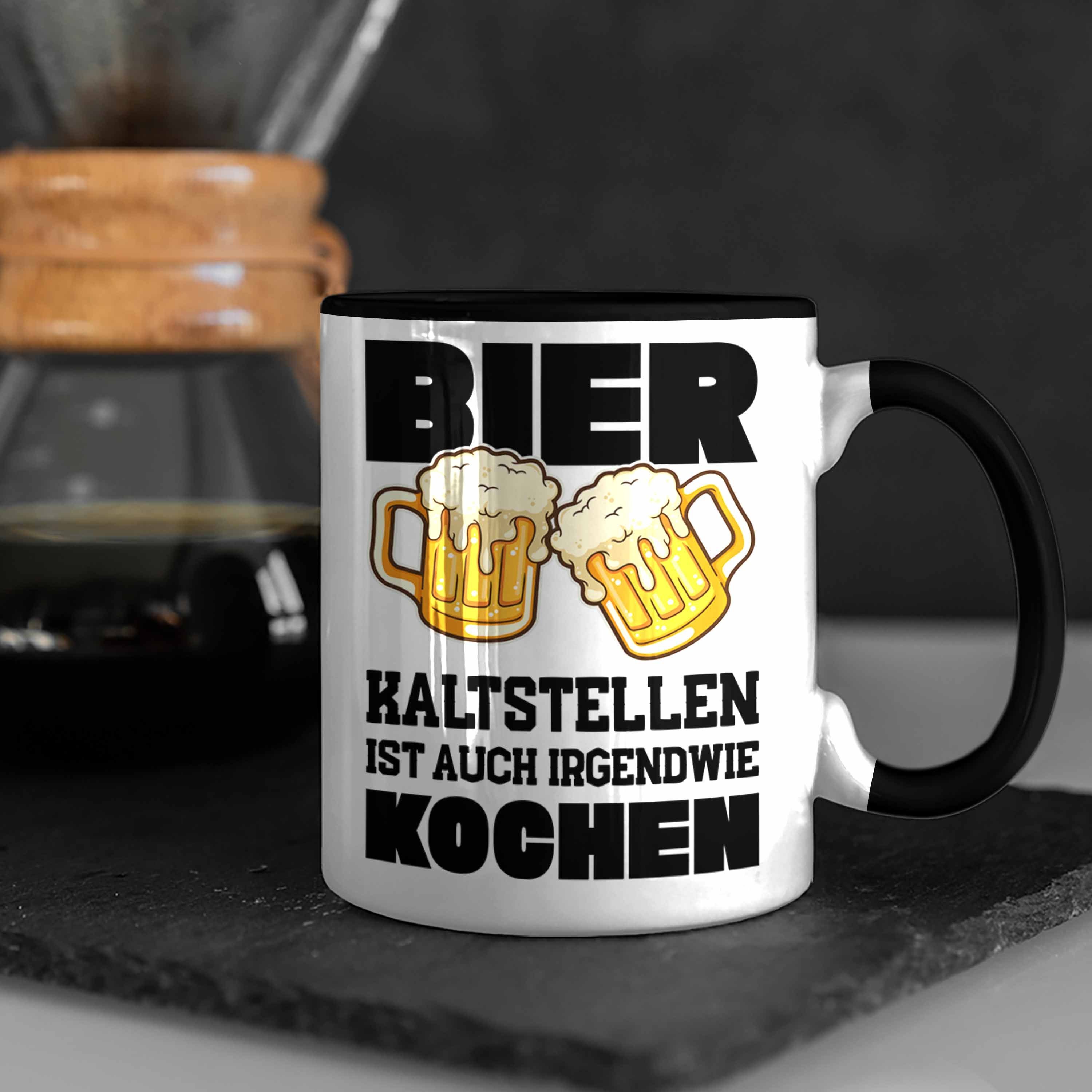 Männer Party Lustiger Vater Lustiger Tasse Tasse Trendation - Saufen Bier Spruch Schwarz Trendation Spruch