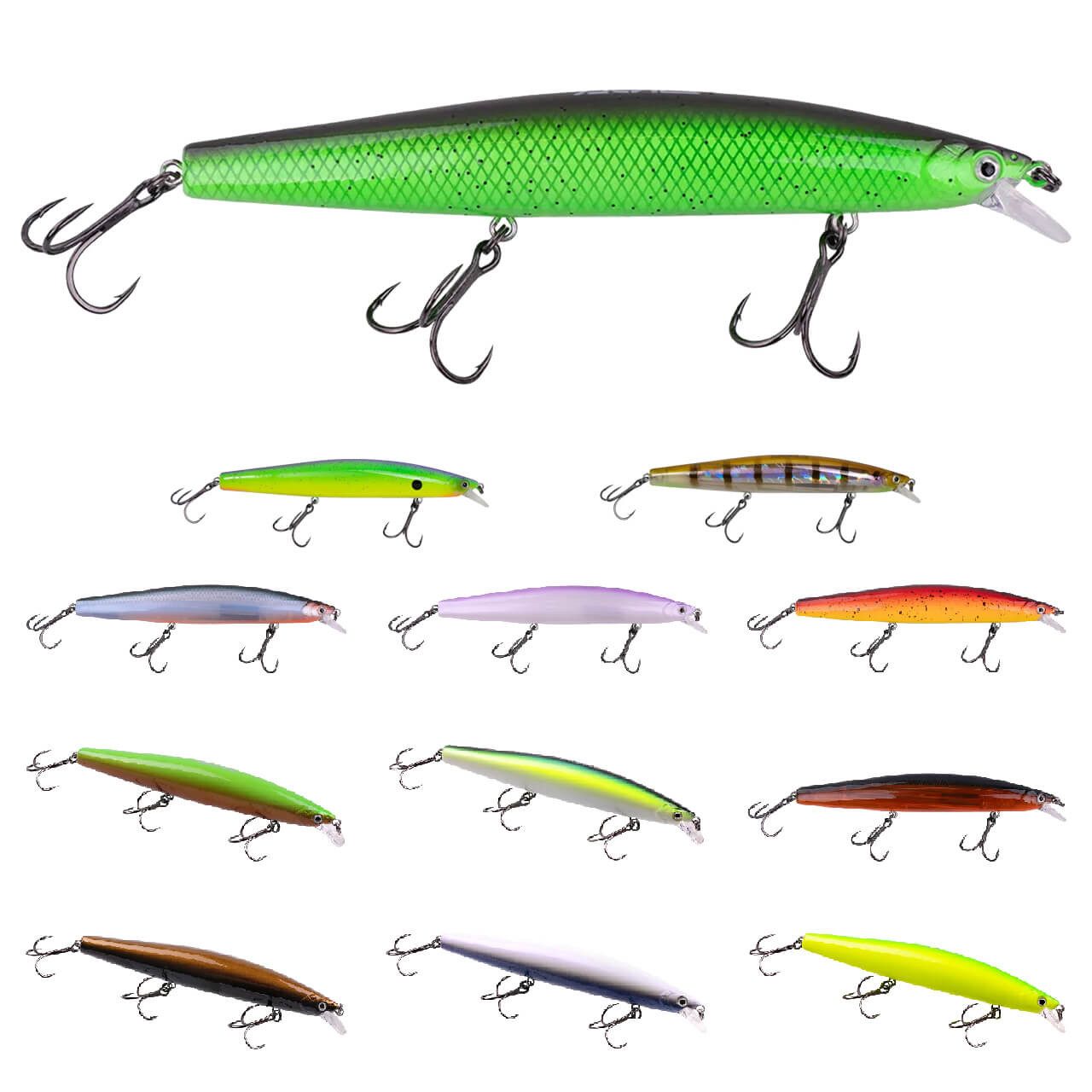 Zeck Fishing Kunstköder Zeck Zander Läufer Wobbler, (1-St)