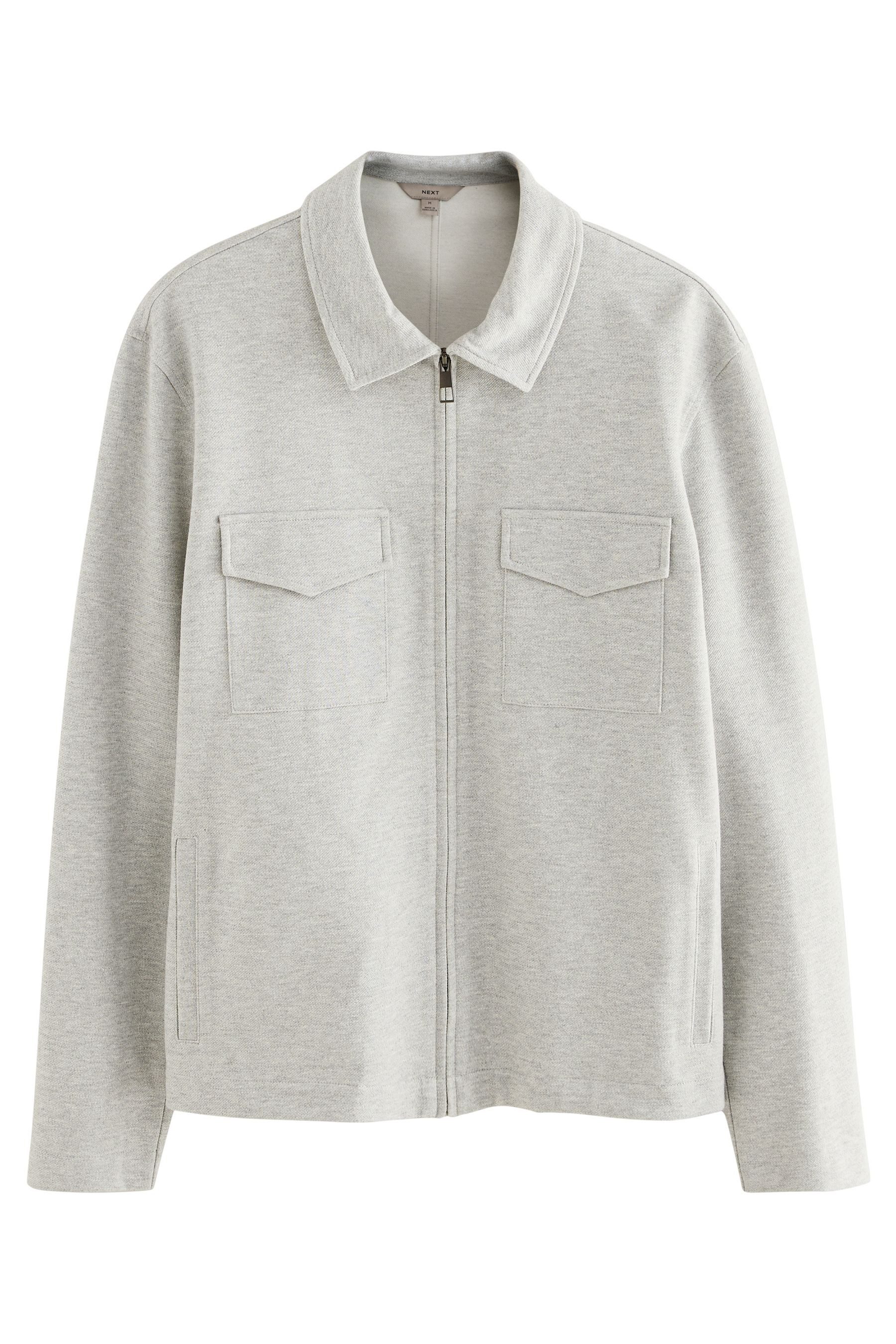 Next Hemdjacke Jersey-Hemdjacke mit Fischgrätmuster (1-St) günstig online kaufen