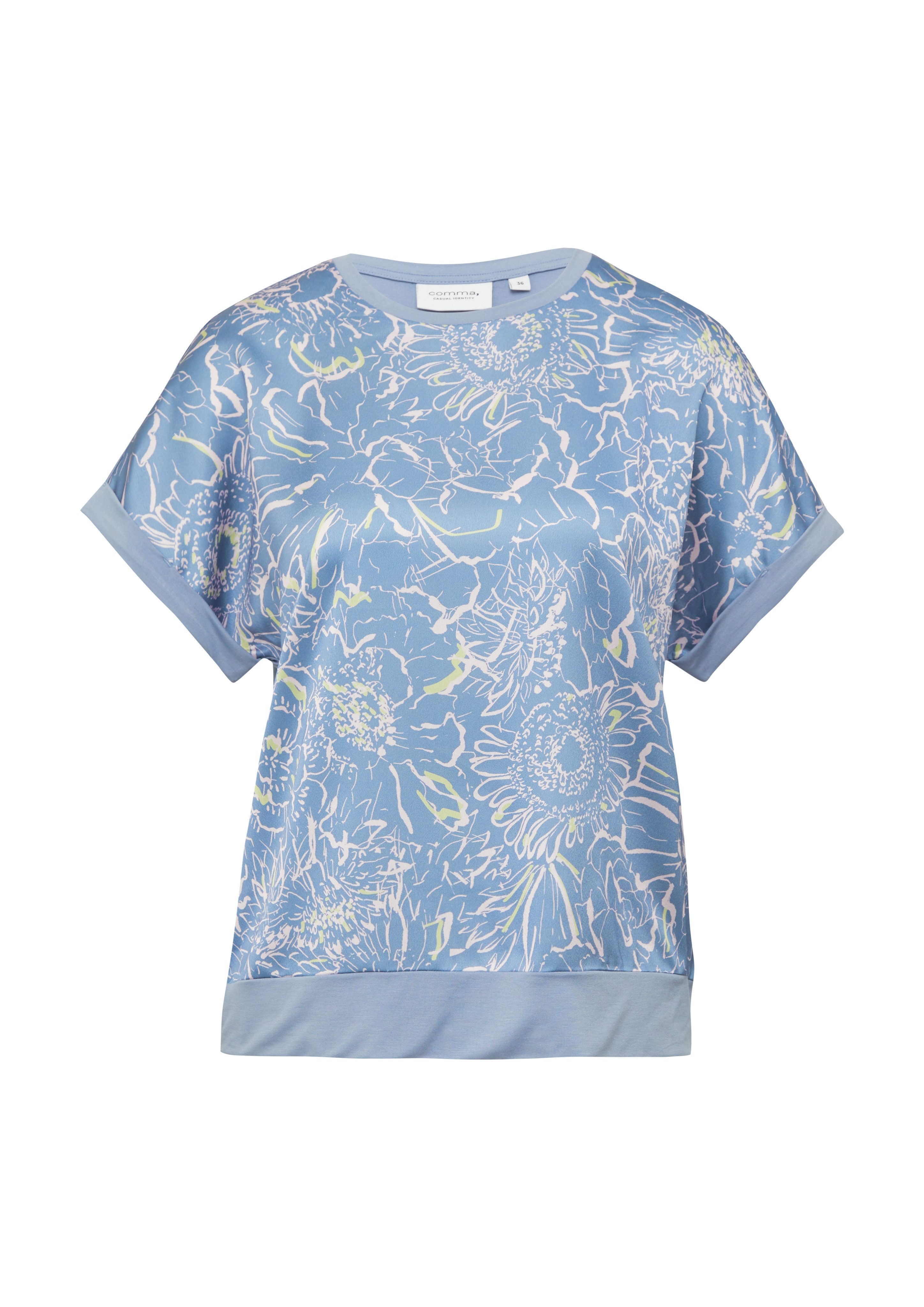 comma casual identity Kurzarmshirt T-Shirt im günstig online kaufen