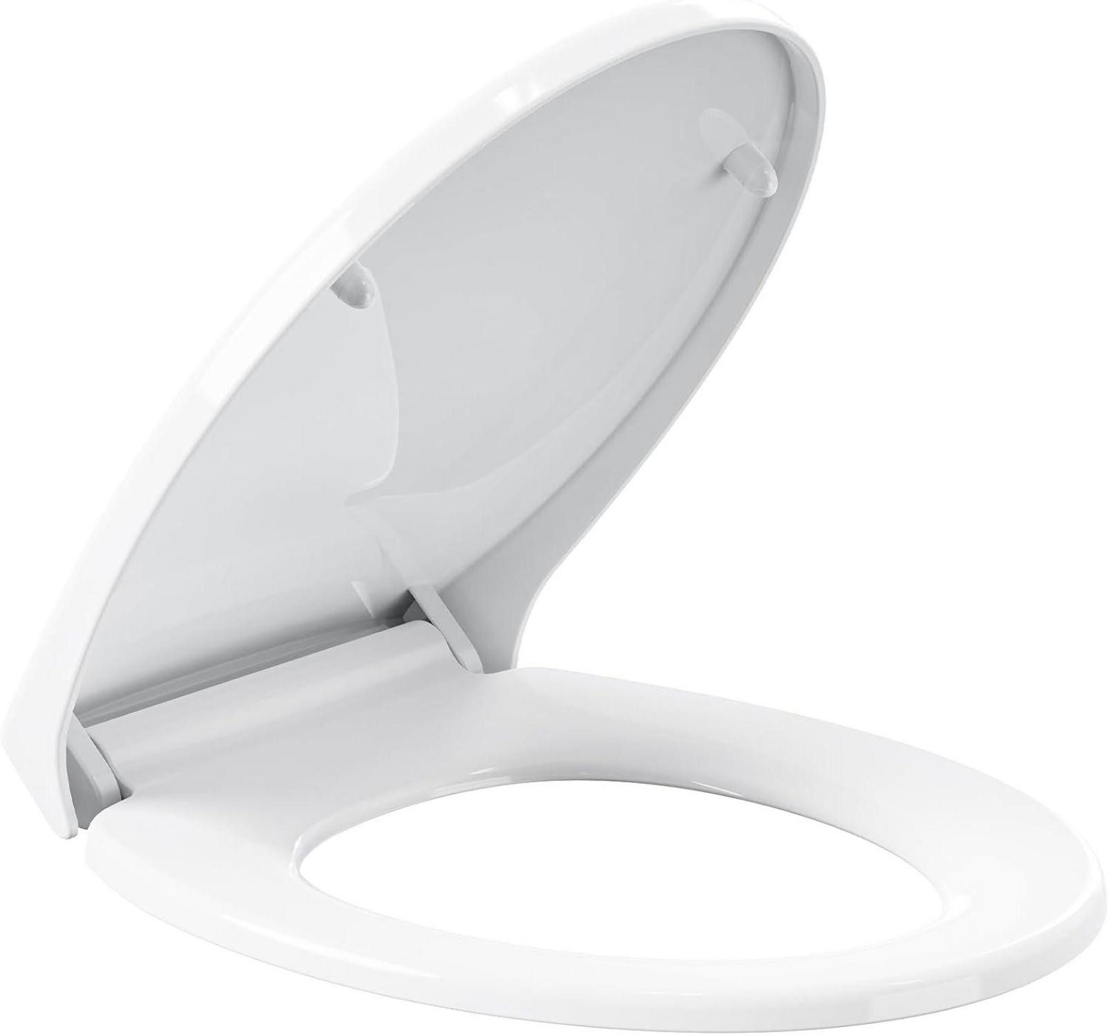Eierpiekser Toilettendeckel WC Sitz mit Absenkautomatik Quick-Release Funktion