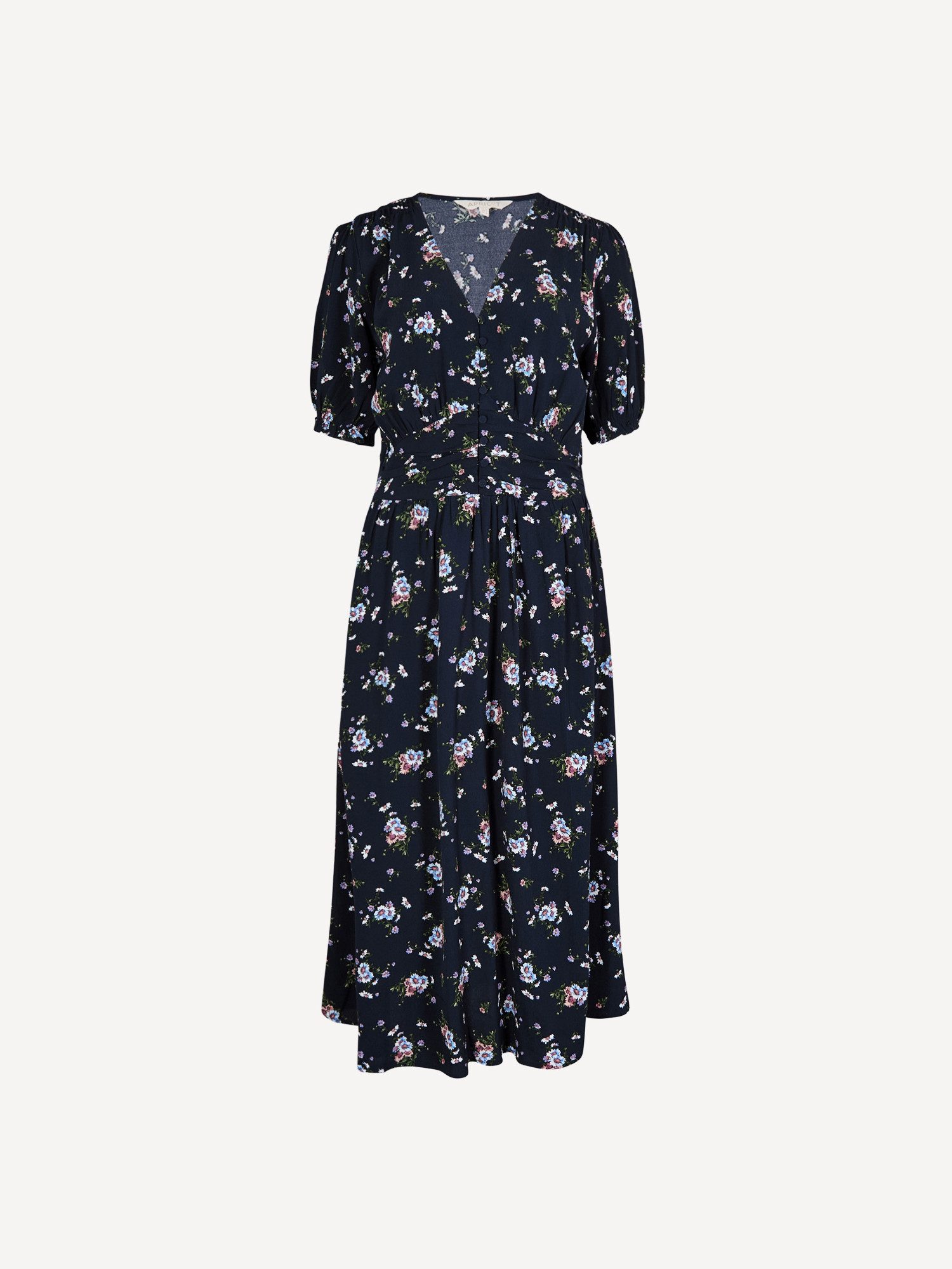 Apricot Druckkleid Midi-Kleid mit Blumenprint – Bild 5 von 5
