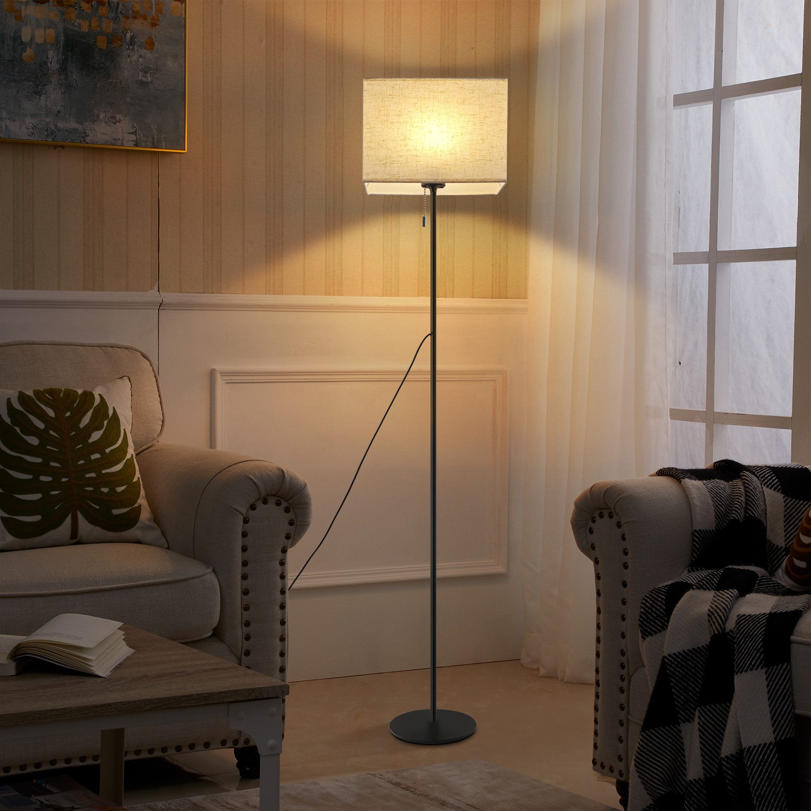 ZMH LED Stehlampe Dimmbar Retro Standleuchte günstig online kaufen