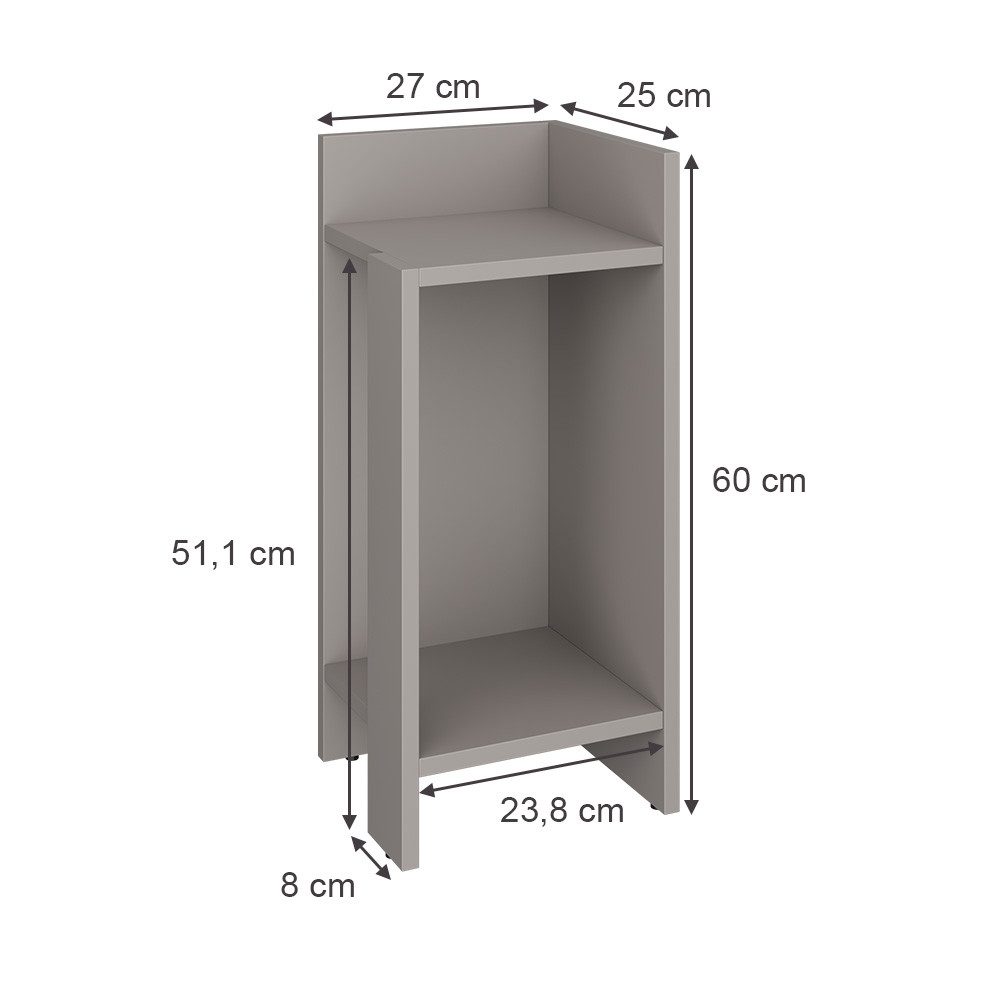 Vicco Nachtschrank Lenar, Greige, 27 x günstig online kaufen