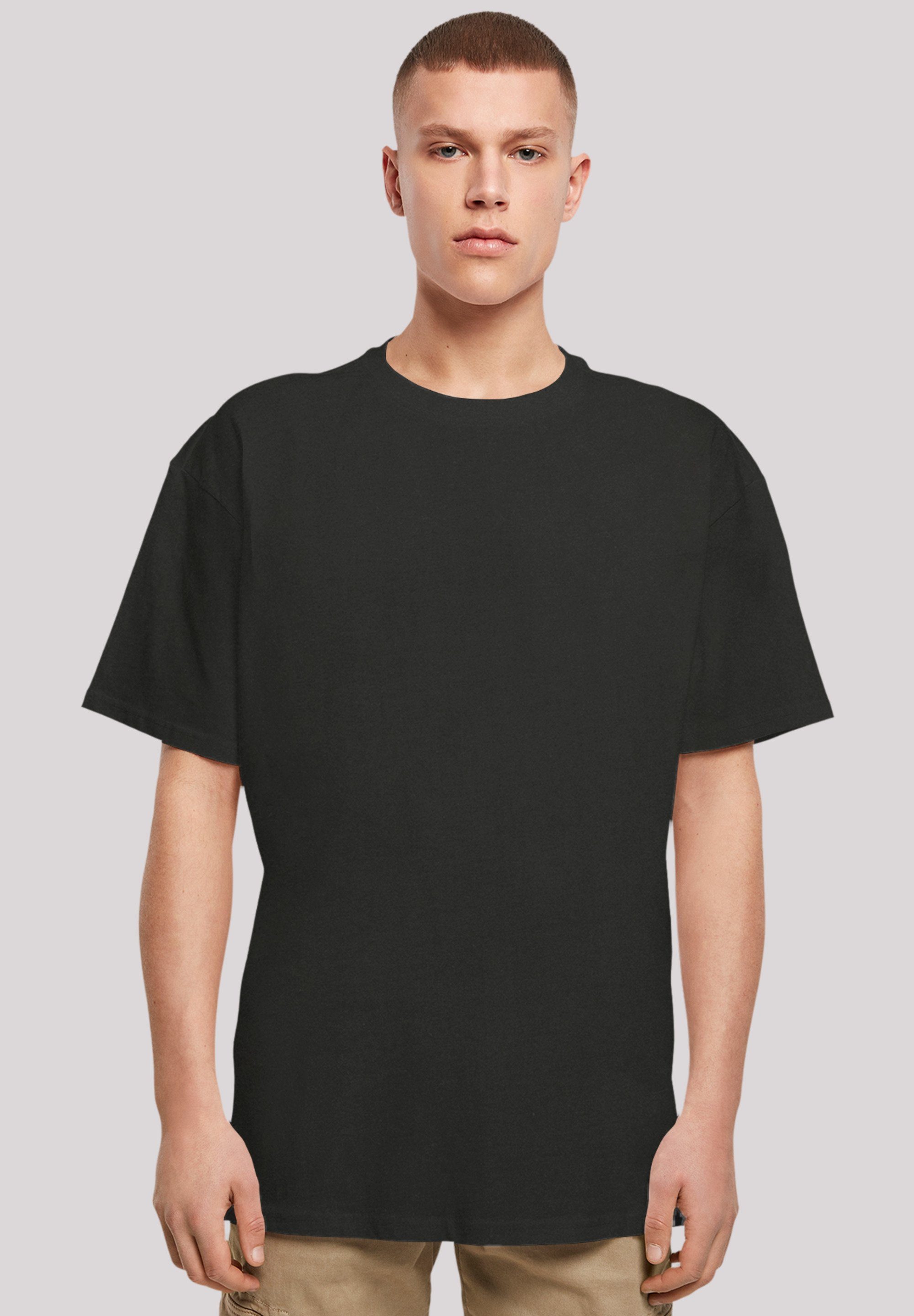 F4NT4STIC T-Shirt up schwarz Print Sunny side