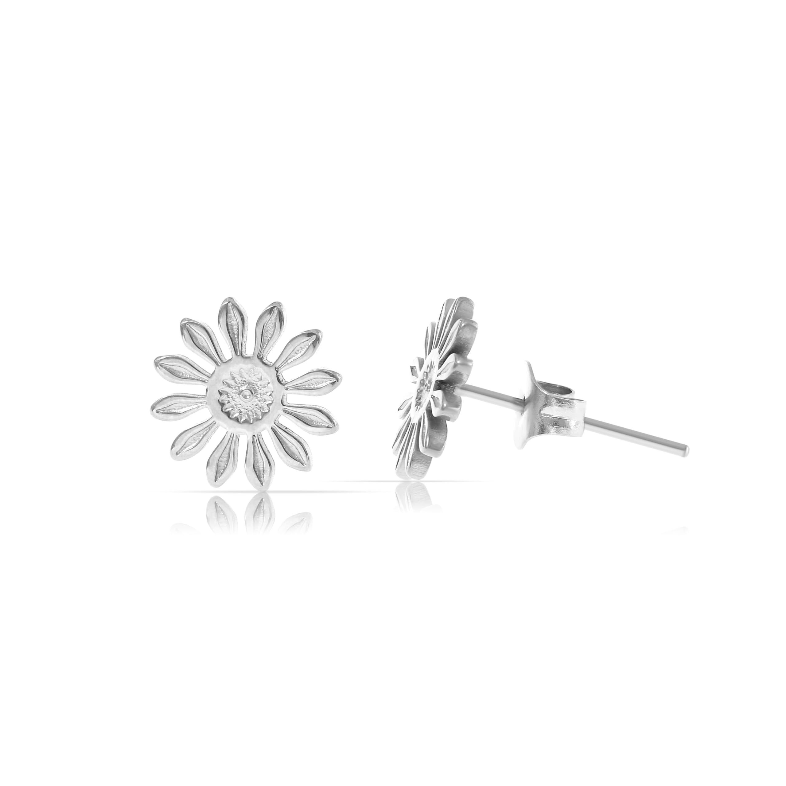 Made by Nami Ohrstecker-Set Blumen aus Chirurgischem Edelstahl in Silber od günstig online kaufen