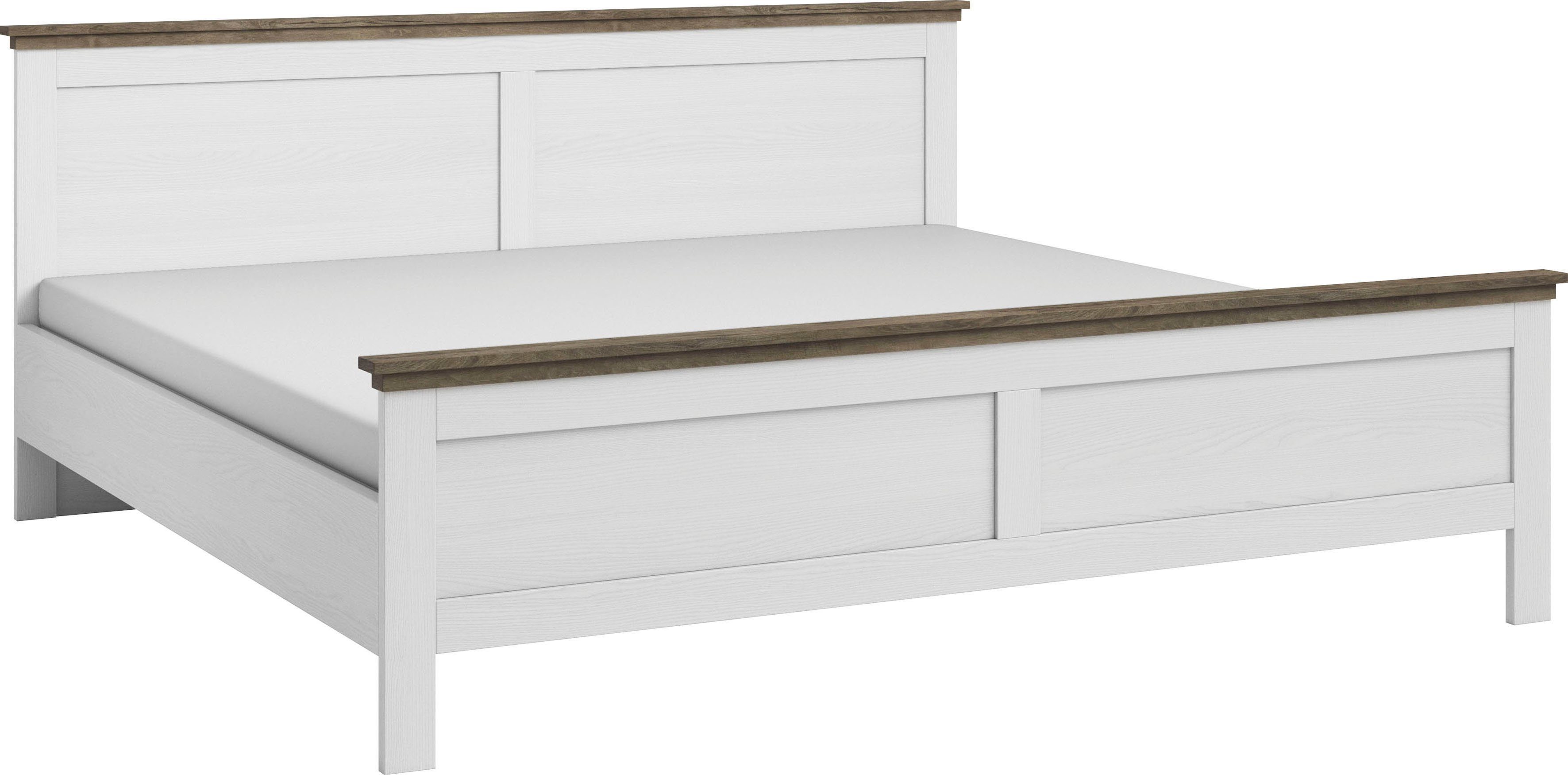 Home affaire Bettgestell Evora, Landhausstil, Doppelbett, günstig online kaufen